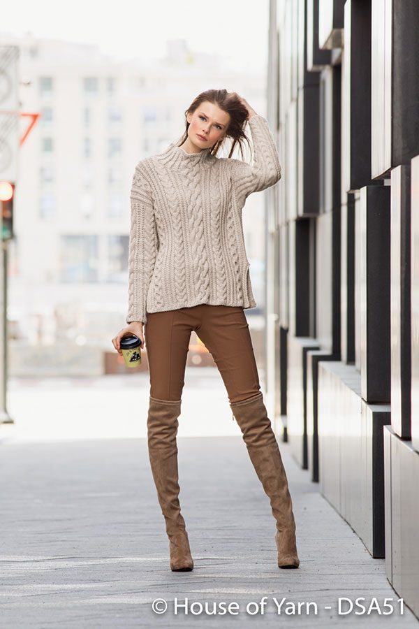 51-05 Hanna Flettegenser - Beige