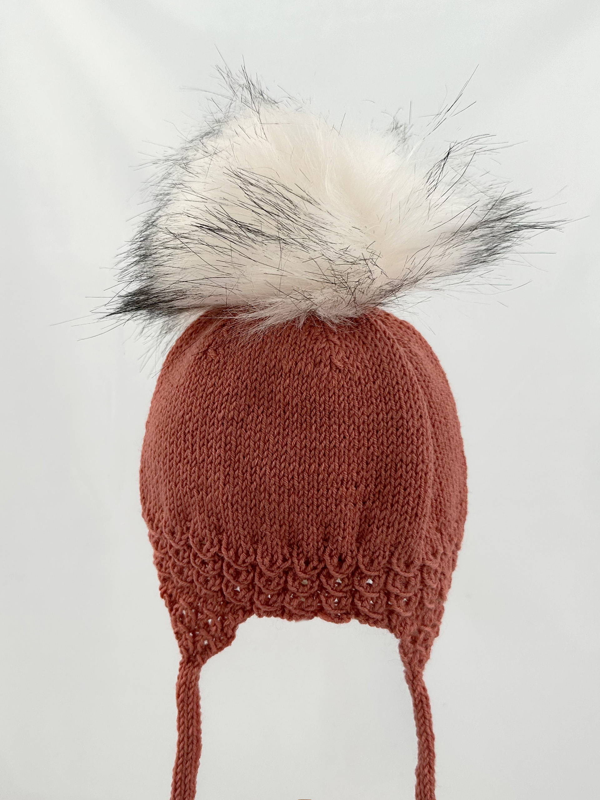 Pom-pon, Akryl, 9-11cm, Hvit/Svart