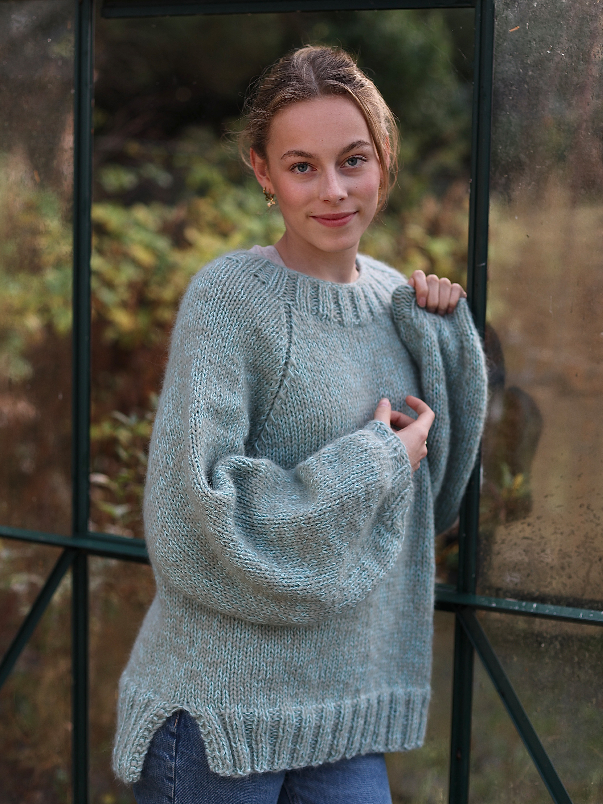 EIR sweater lys petrol