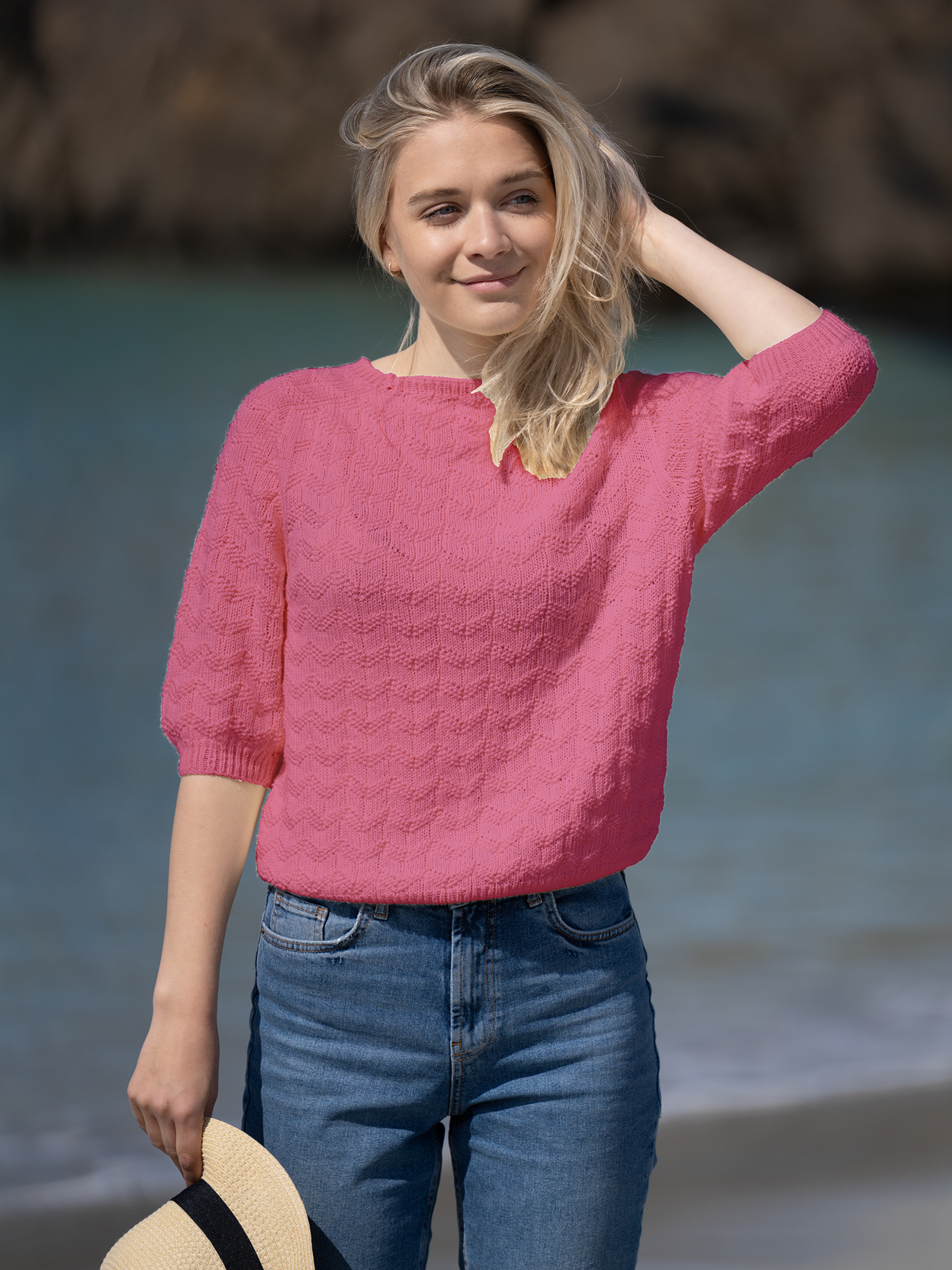 FAM sweater cerise