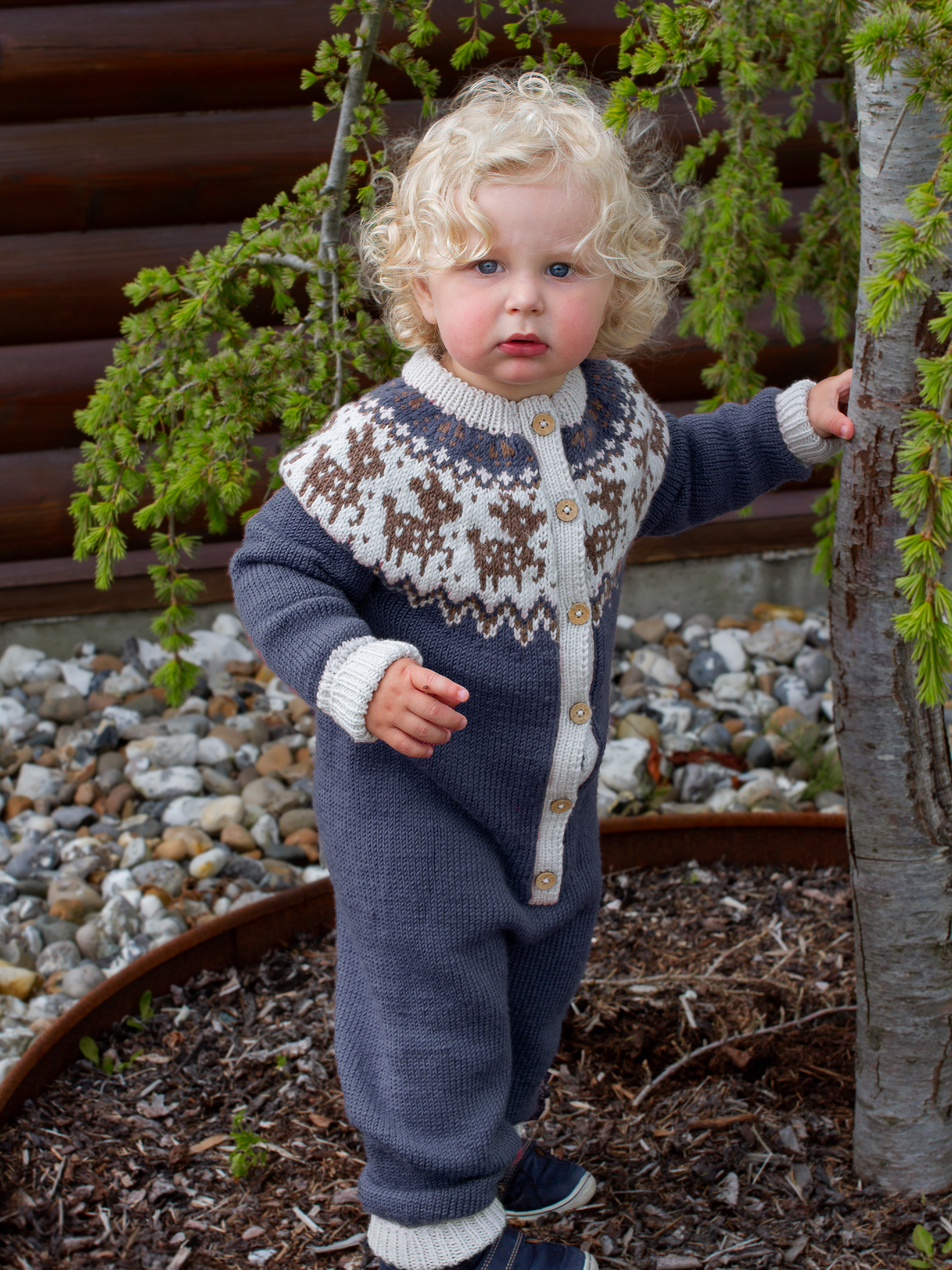 FAUNA heldragt gråblå