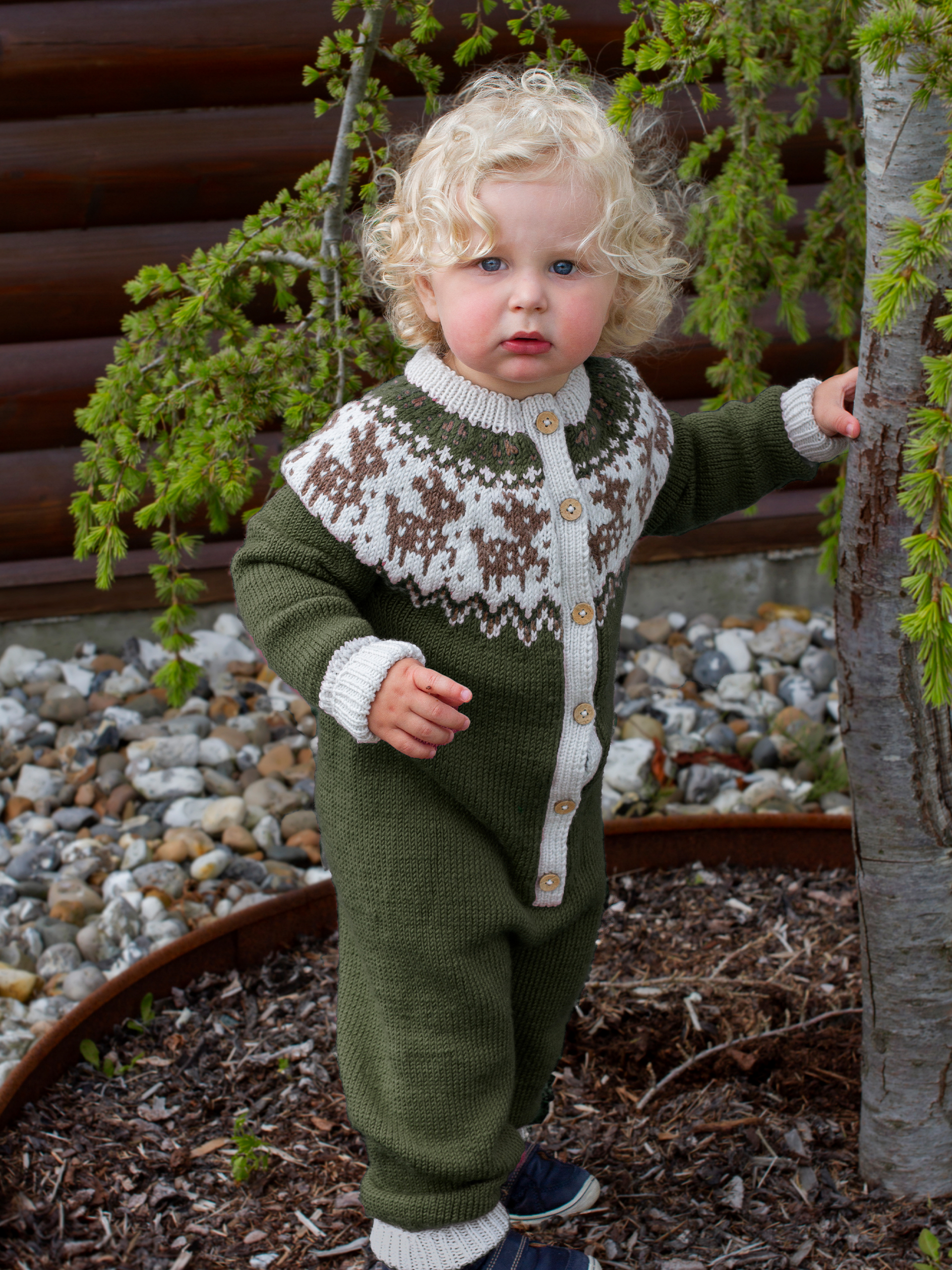 FAUNA heldragt mørk oliven