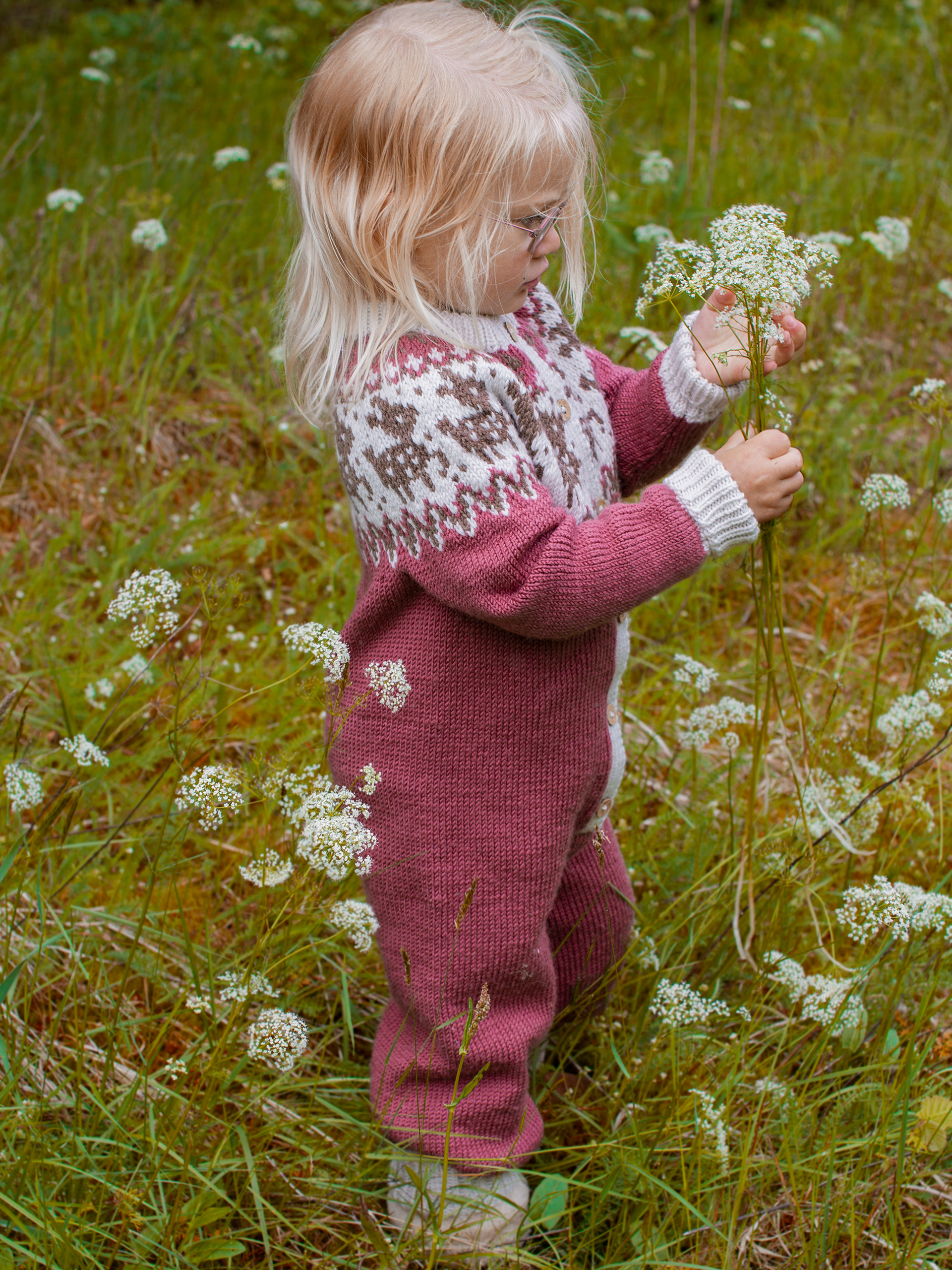 FAUNA heldragt brunrosa