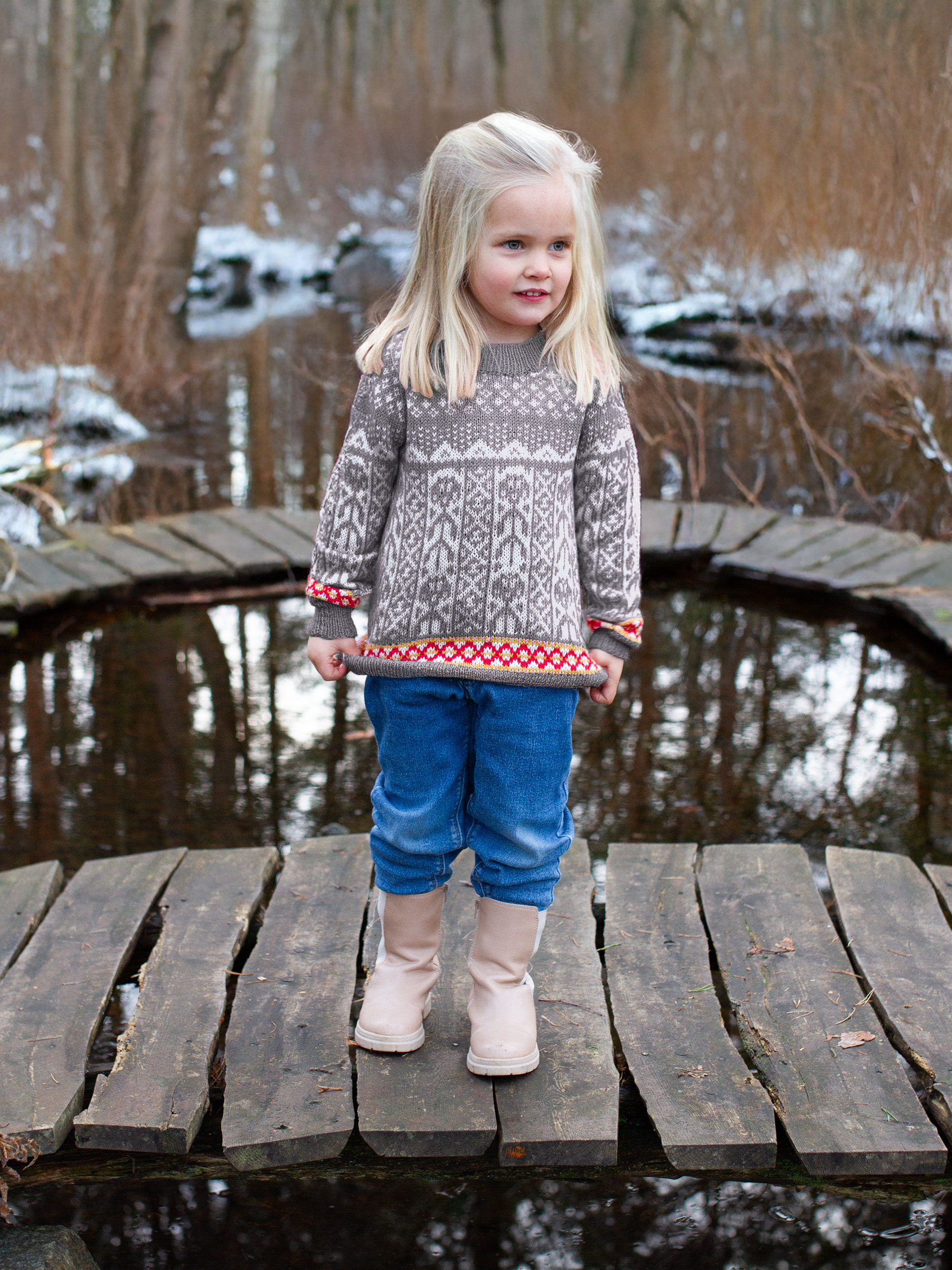 521K-08e FLÅM sweater mini