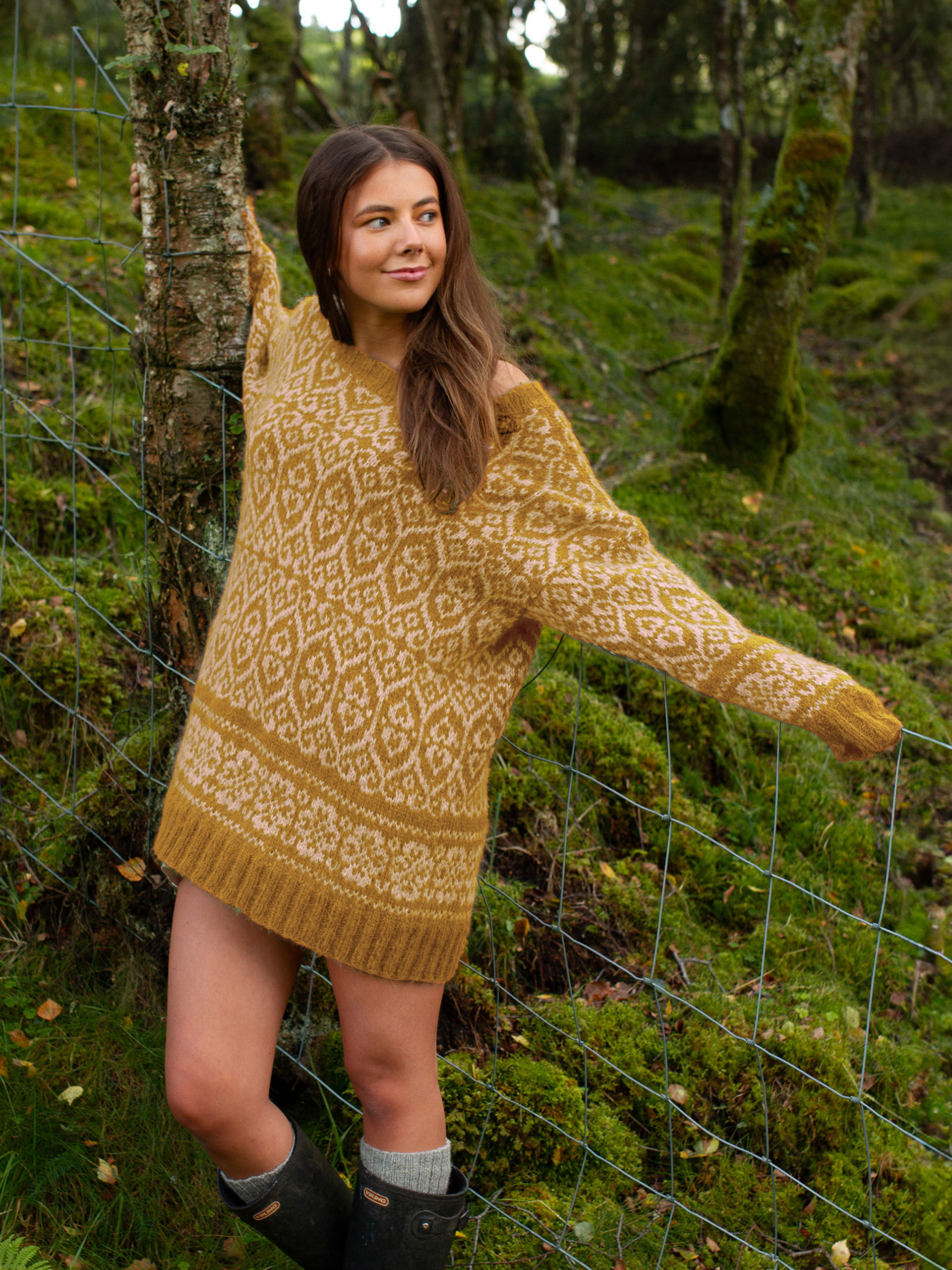 425K-02 FLID sweater vol.1 okkergul