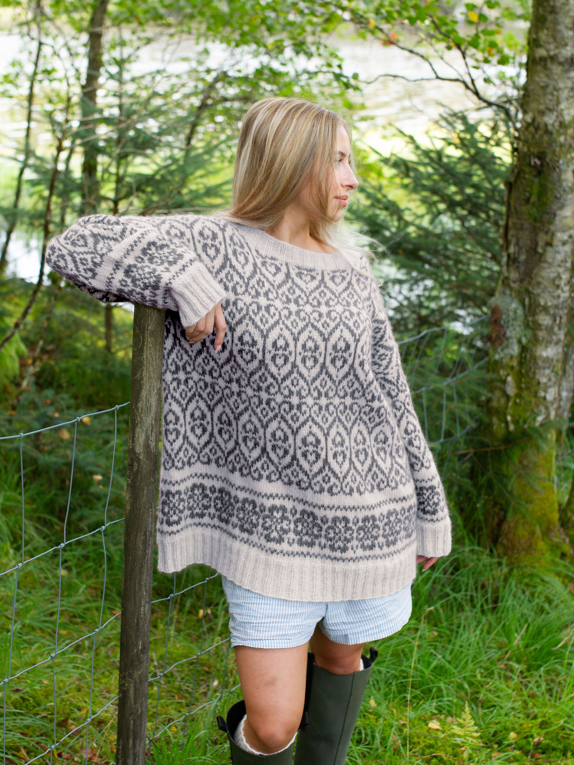 425K-02 FLID sweater vol.1 sand grå