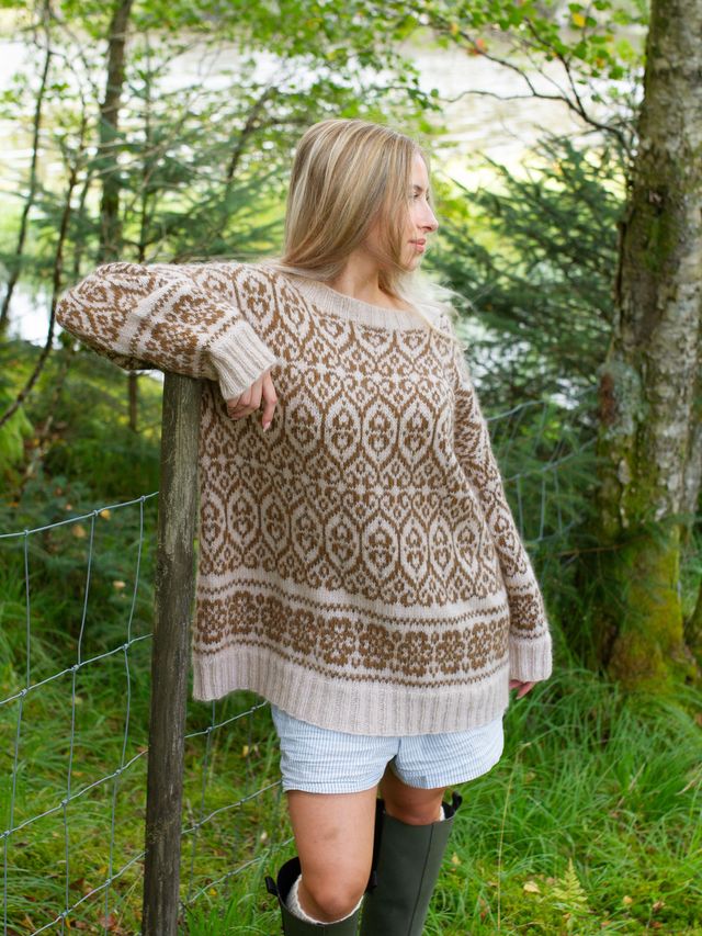 425K-02 FLID sweater vol.1 sand kobber