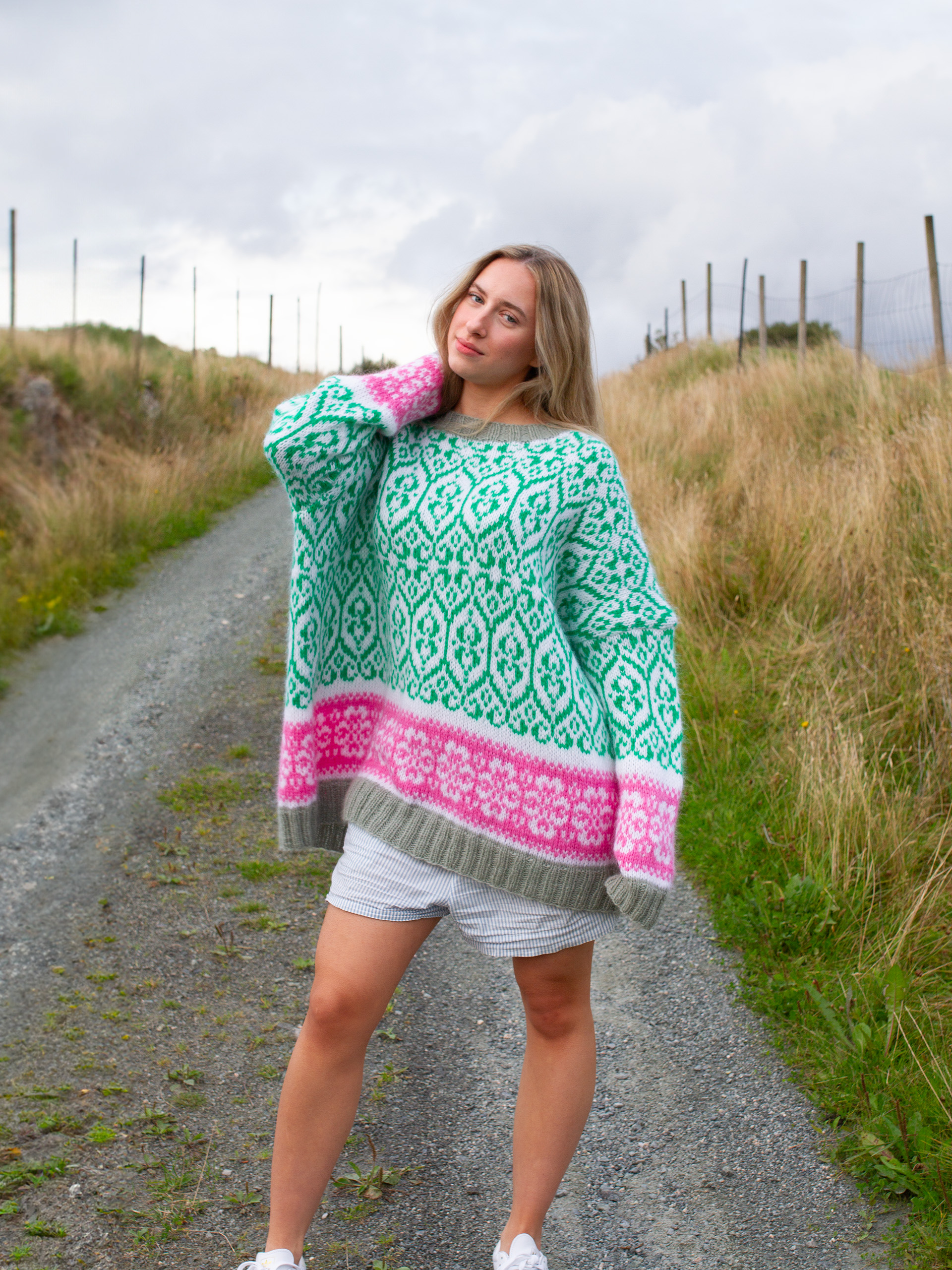 425K-01 FLID sweater vol.2 æblegrøn