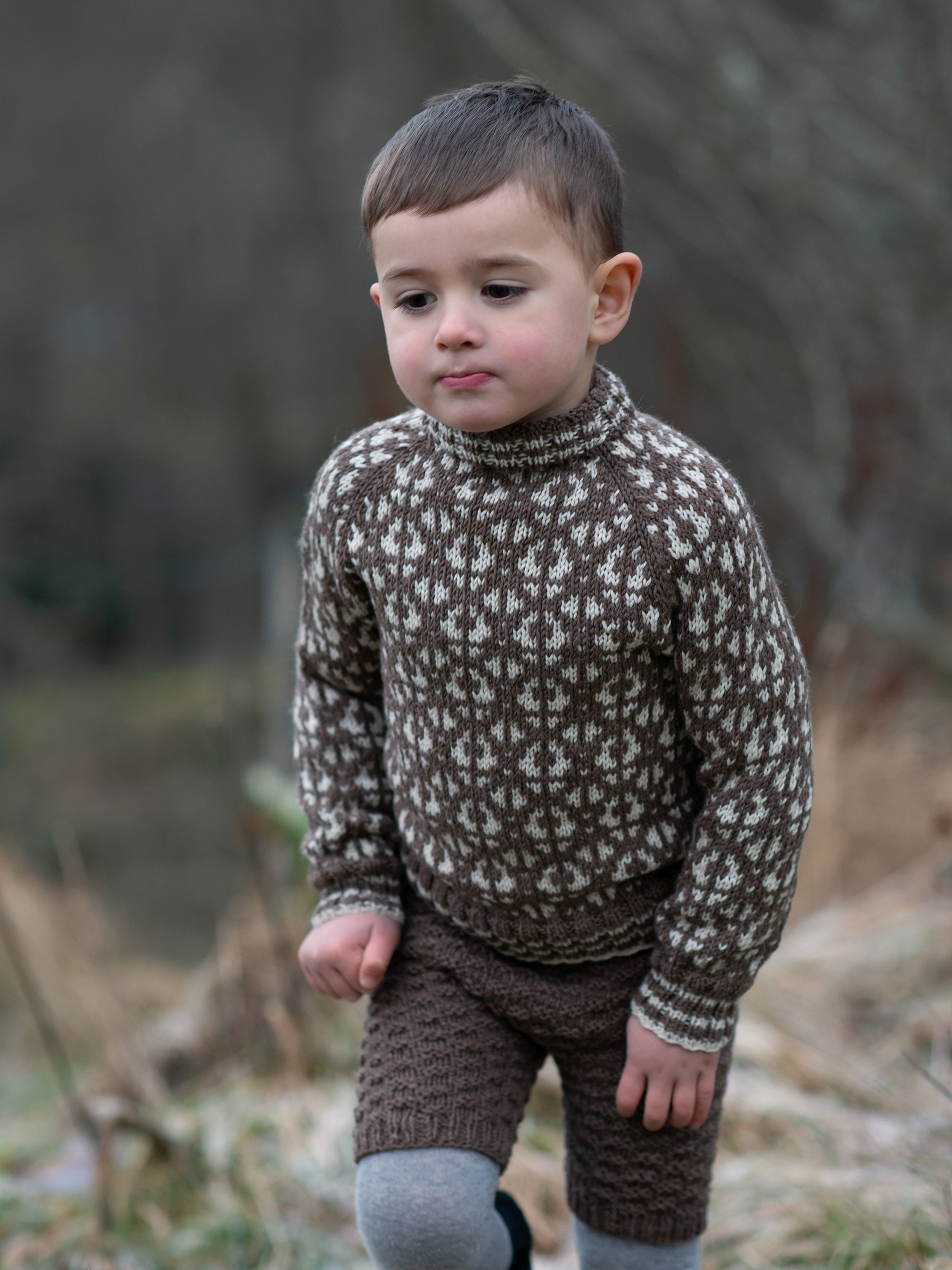 FLOKK mini brunmeleret