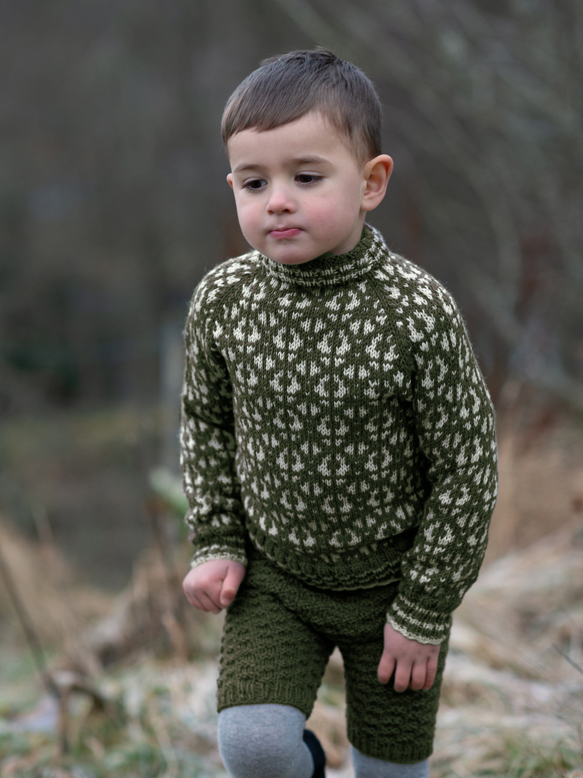 FLOKK mini mørk oliven