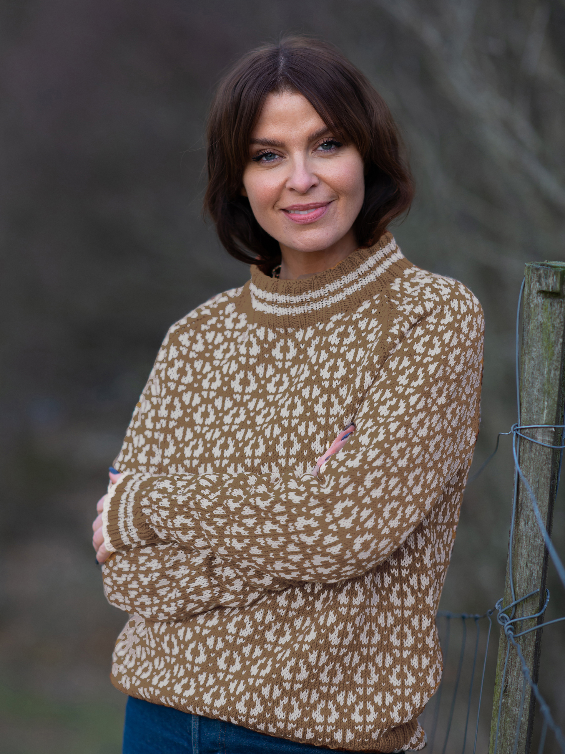 FLOKK sweater dame varm beige kit