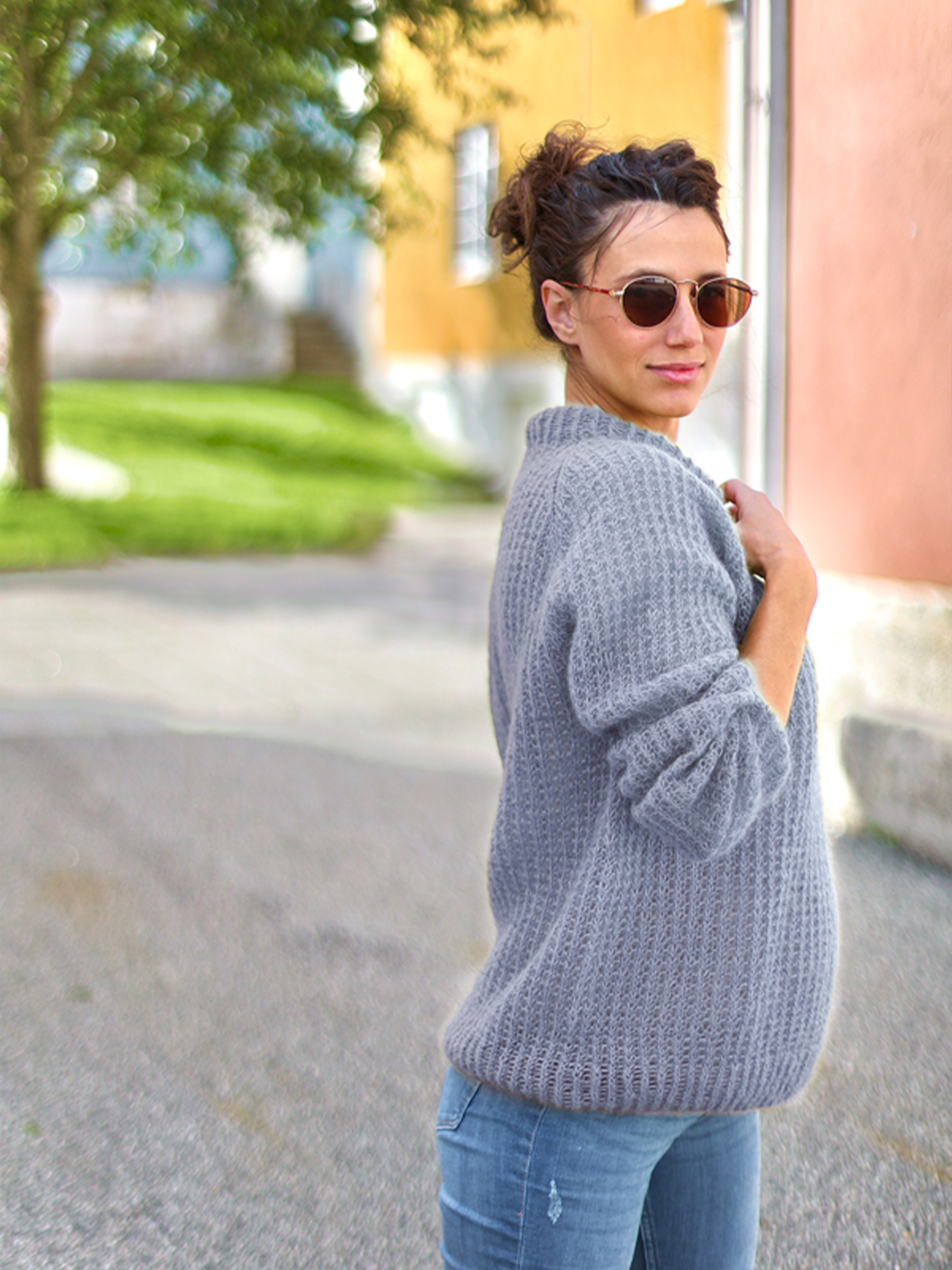 FRID sweater tågeblå