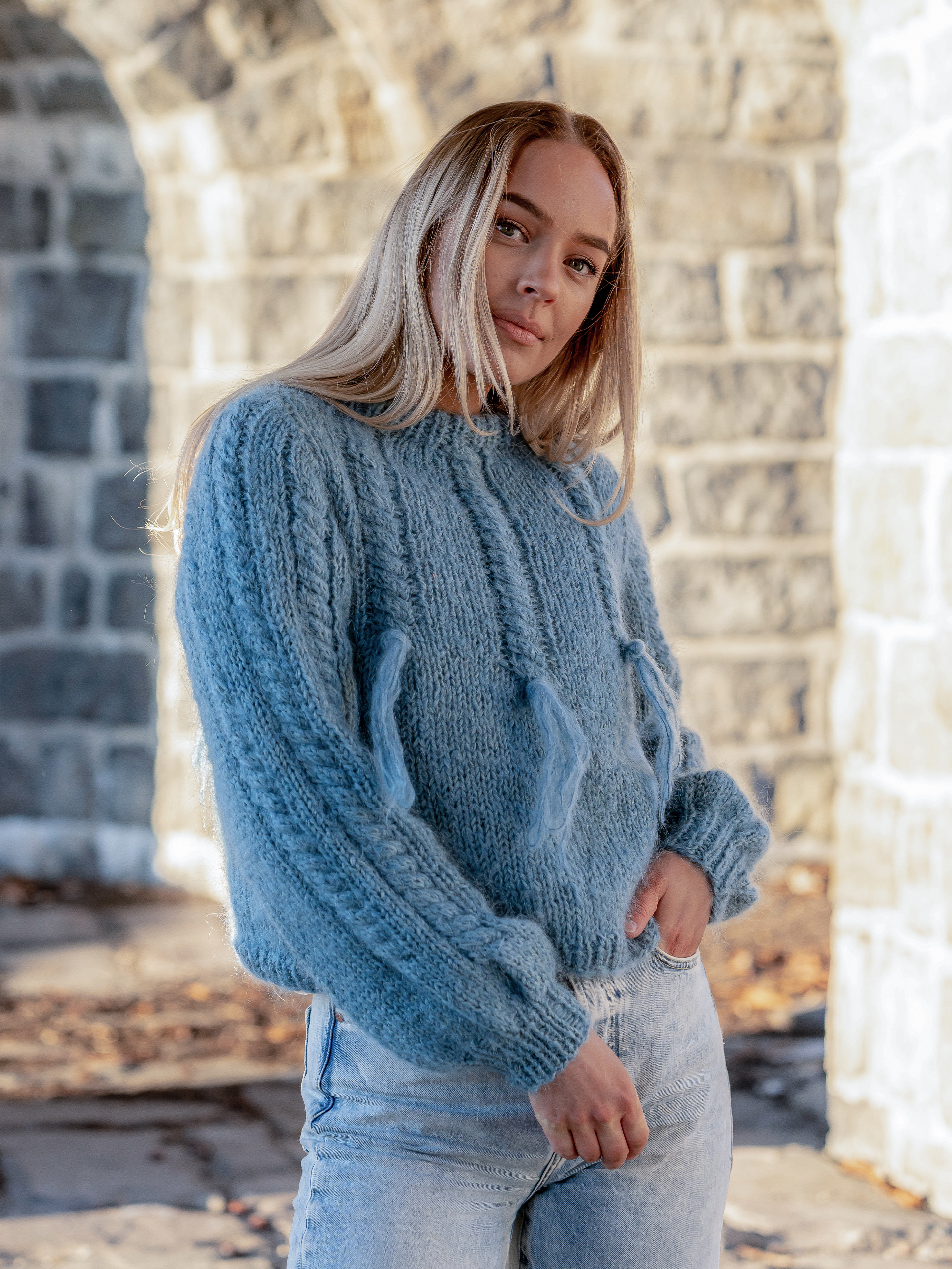 Gulli sweater lys blå