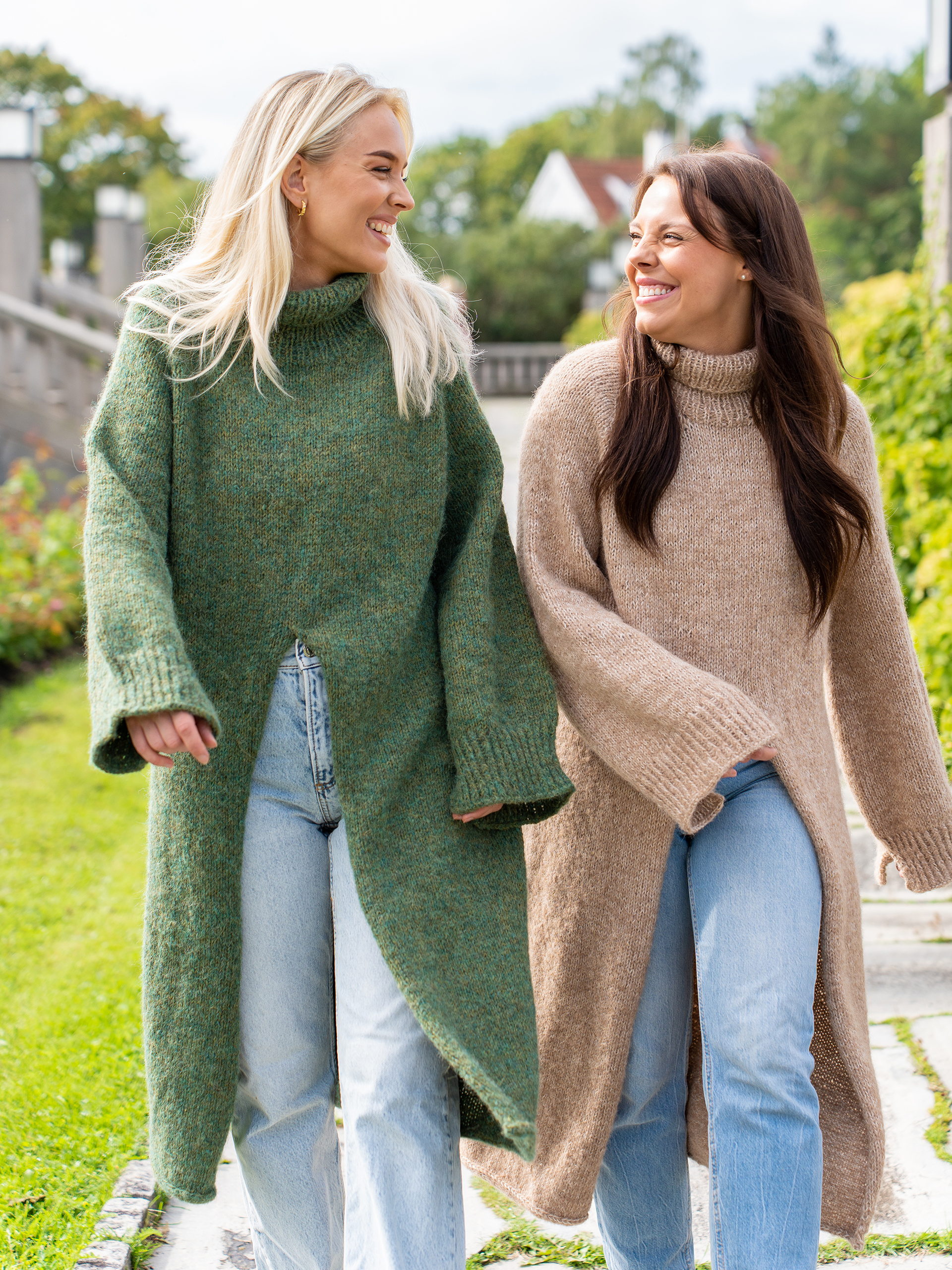 HEARTFELT kjolegenser grøn