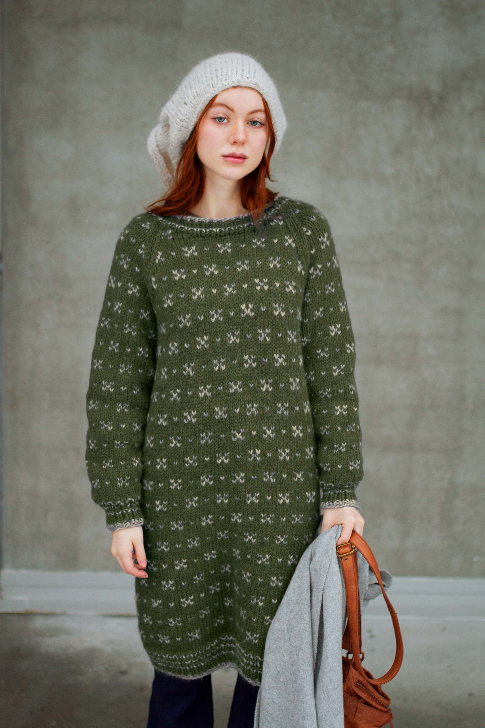 HUSAVIK kjole oliven