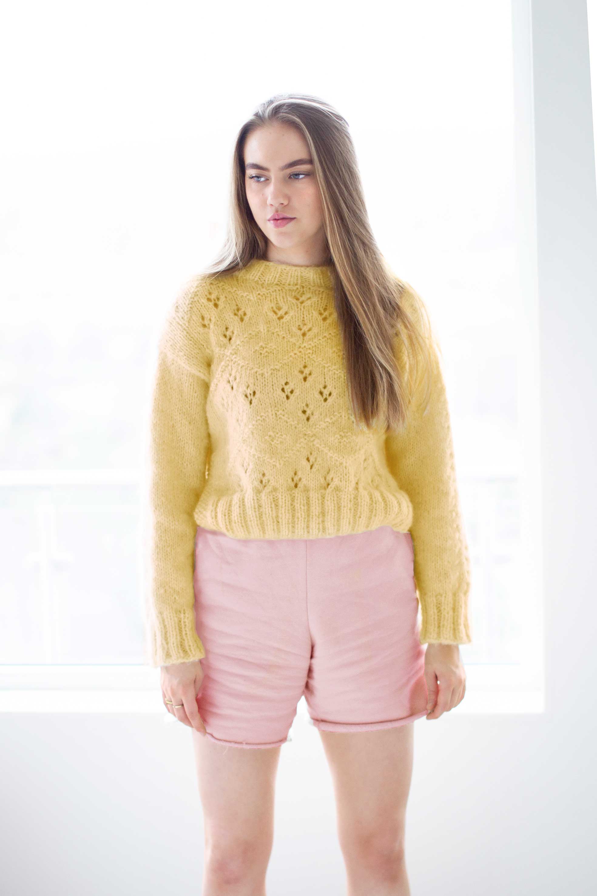 Johanna sweater støvet gul