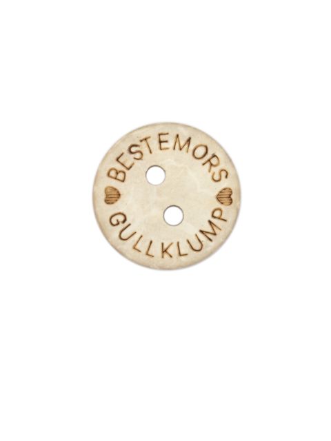 Knap Bestemors Gullklump 15mm