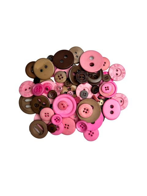 Button Mix - Rosa/Brun