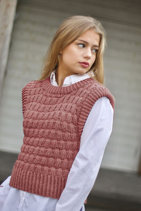 KRAKK VEST lys terracotta