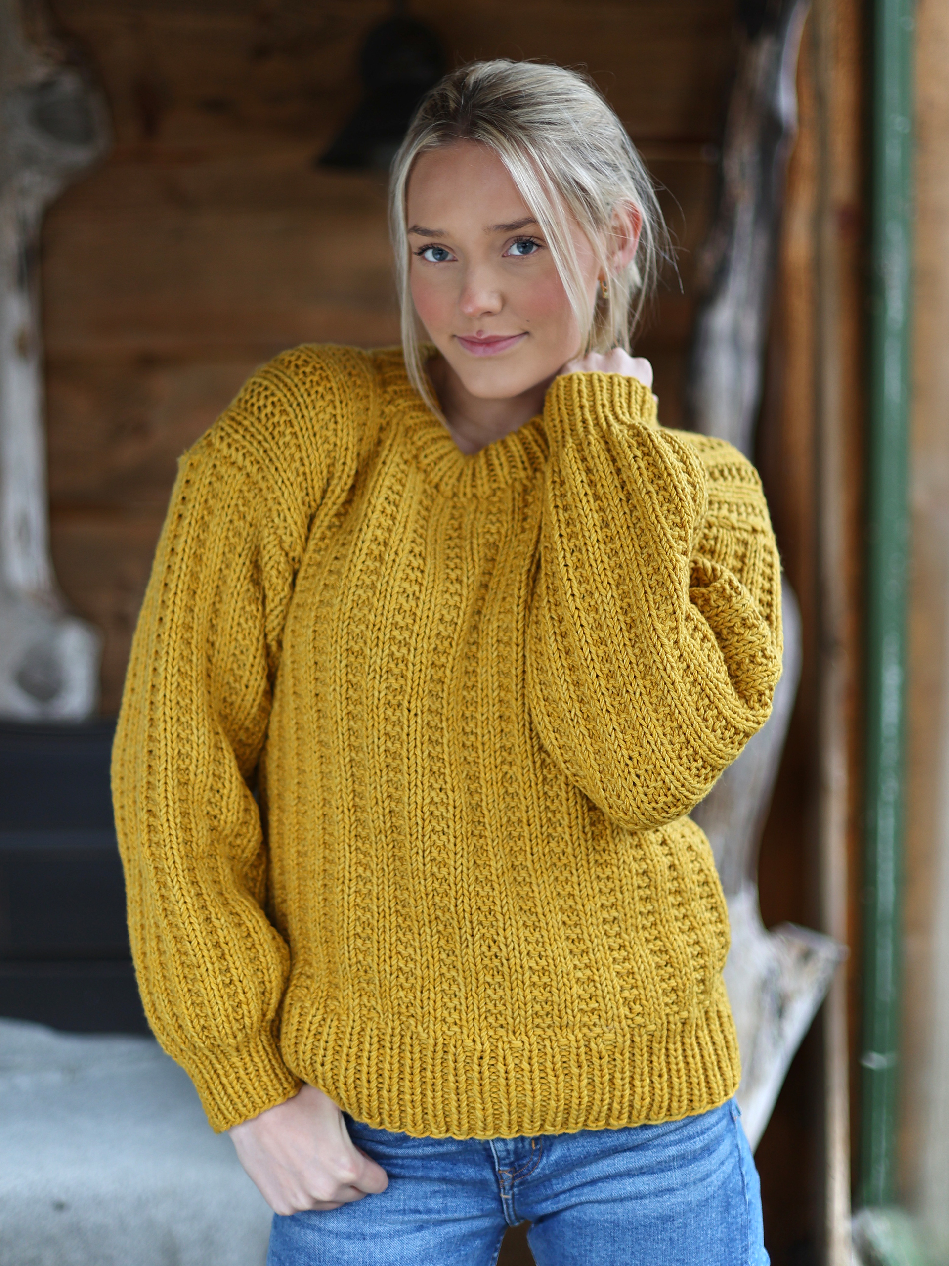 KRØYER sweater gylden gul