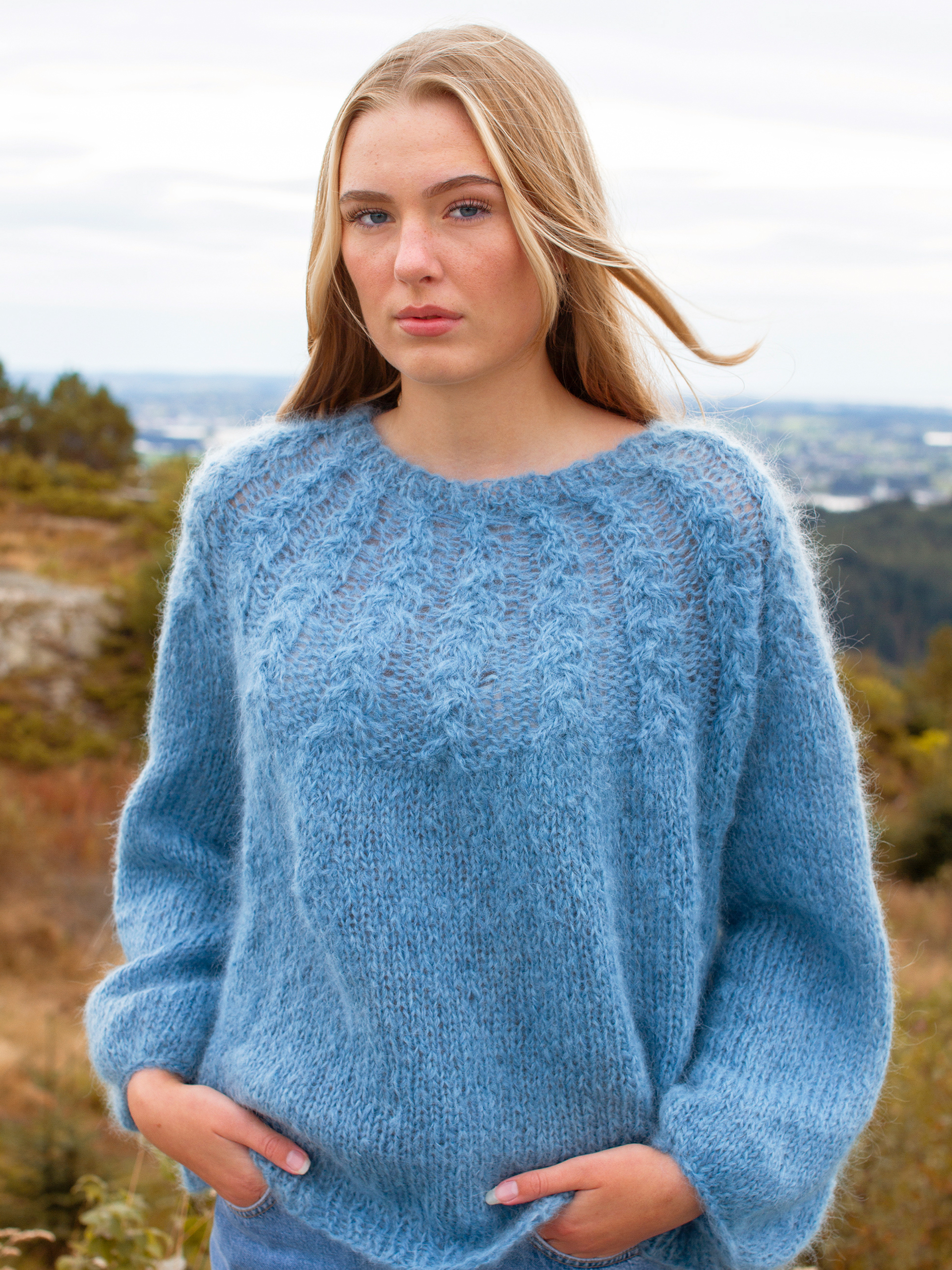 LARGO sweater lys denim