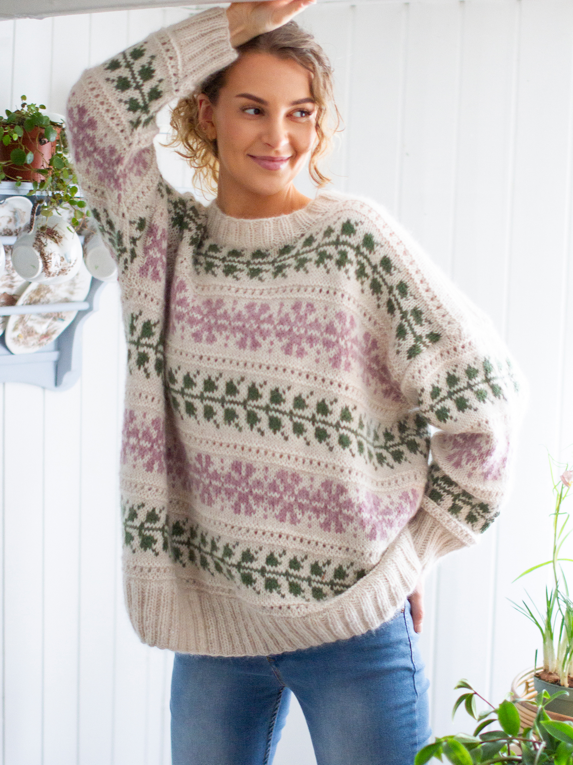 LAUVSPRETT bluse lys beigemeleret