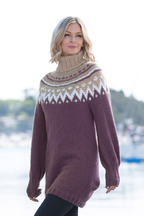 1811-10 Tåge Sweater lilla