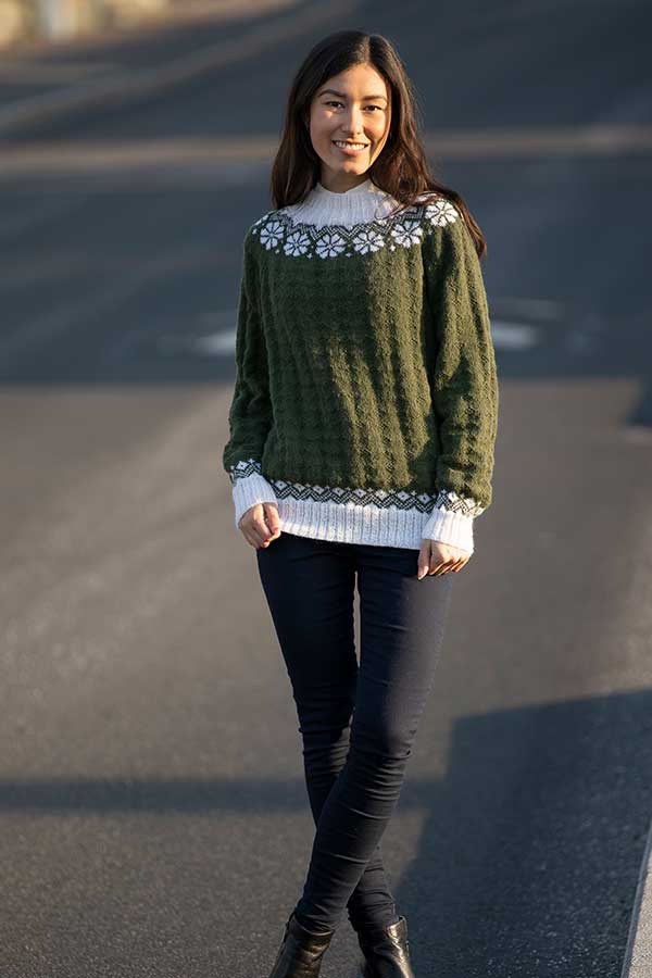 69131 Lydia sweater mørkegrøn