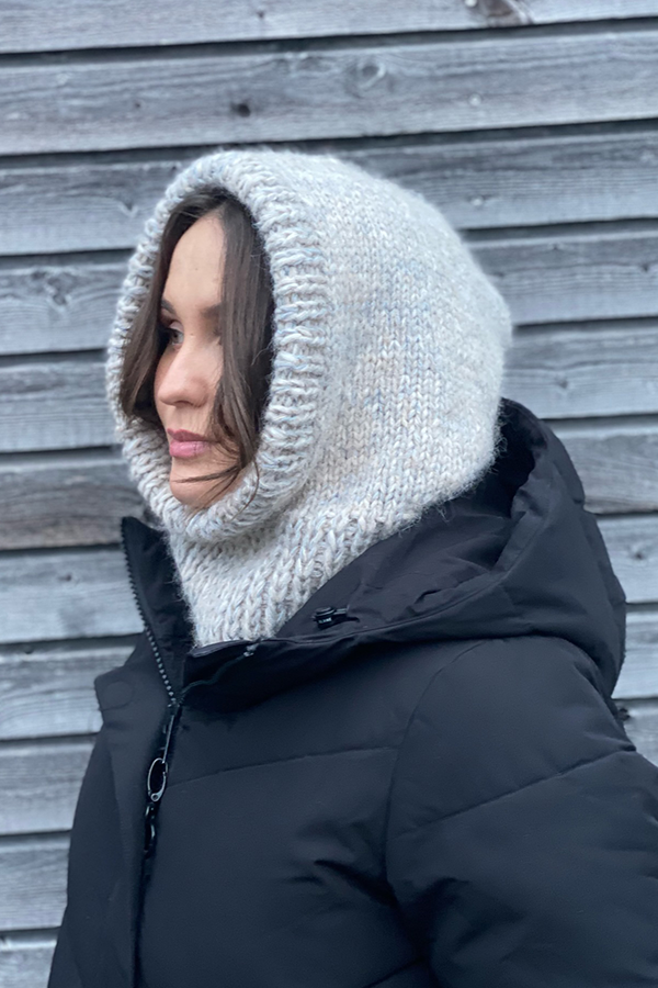 LYKKE balaklava lys blågrå