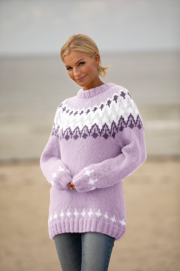 1922-4 Takk sweater lilla 