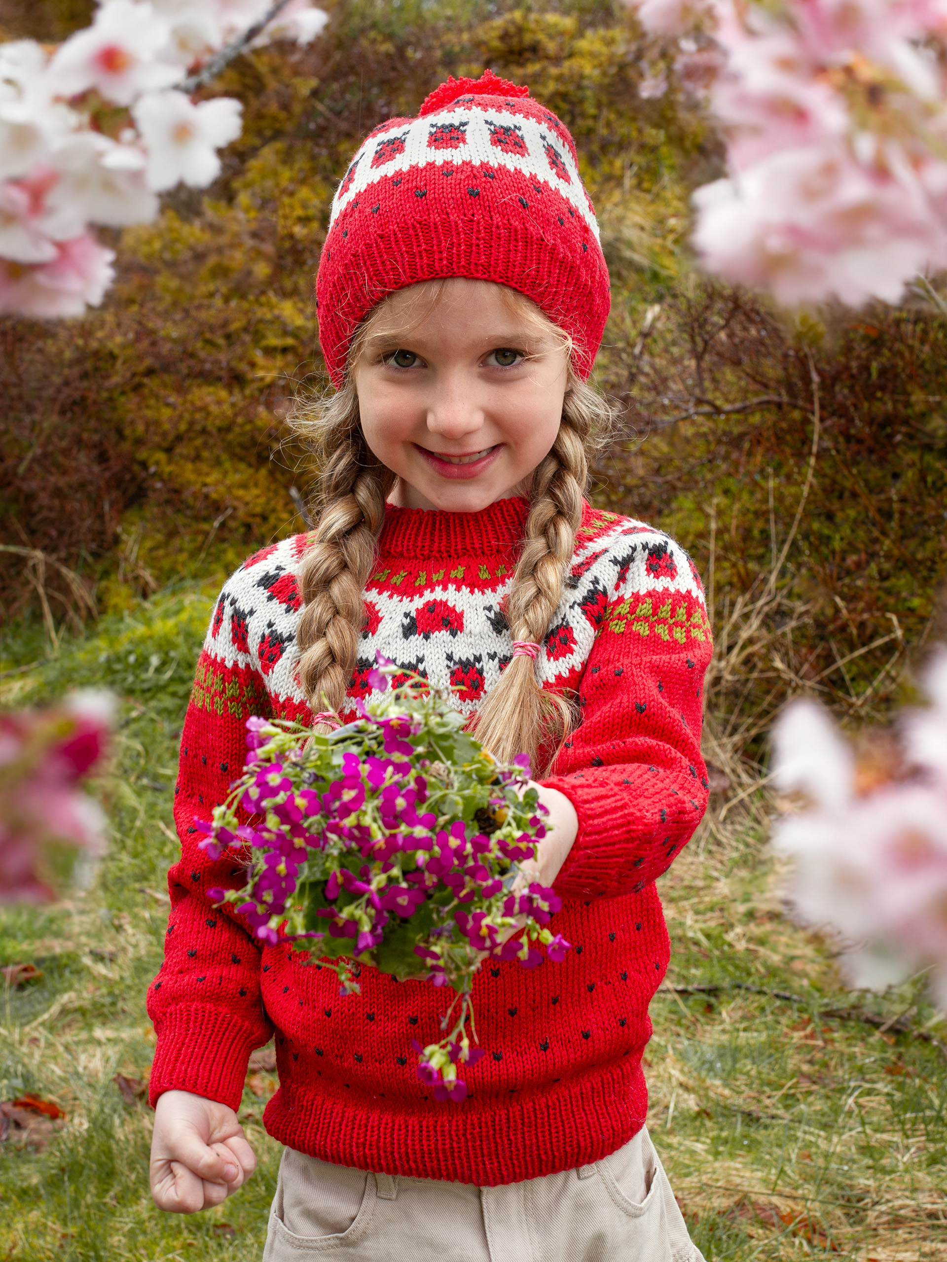 423K-04 MAJAFLY bluse og hue