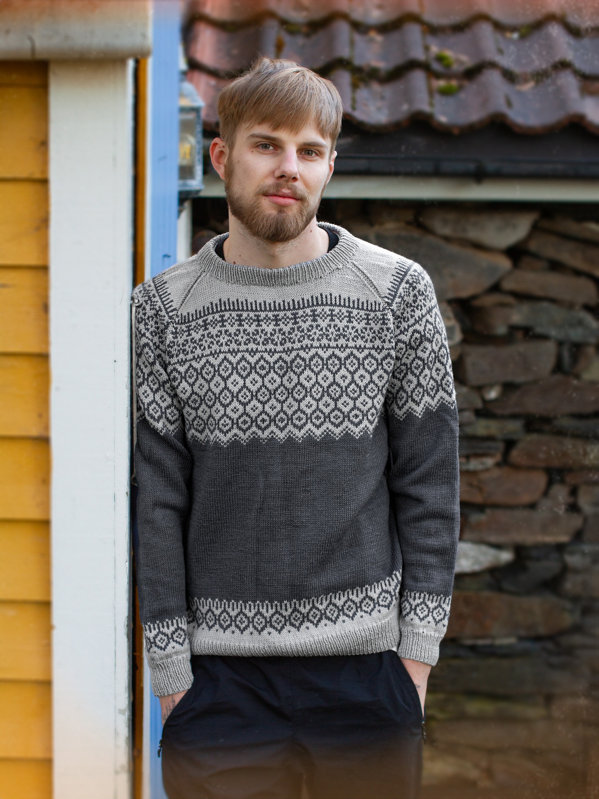 MATJA genser herre marine