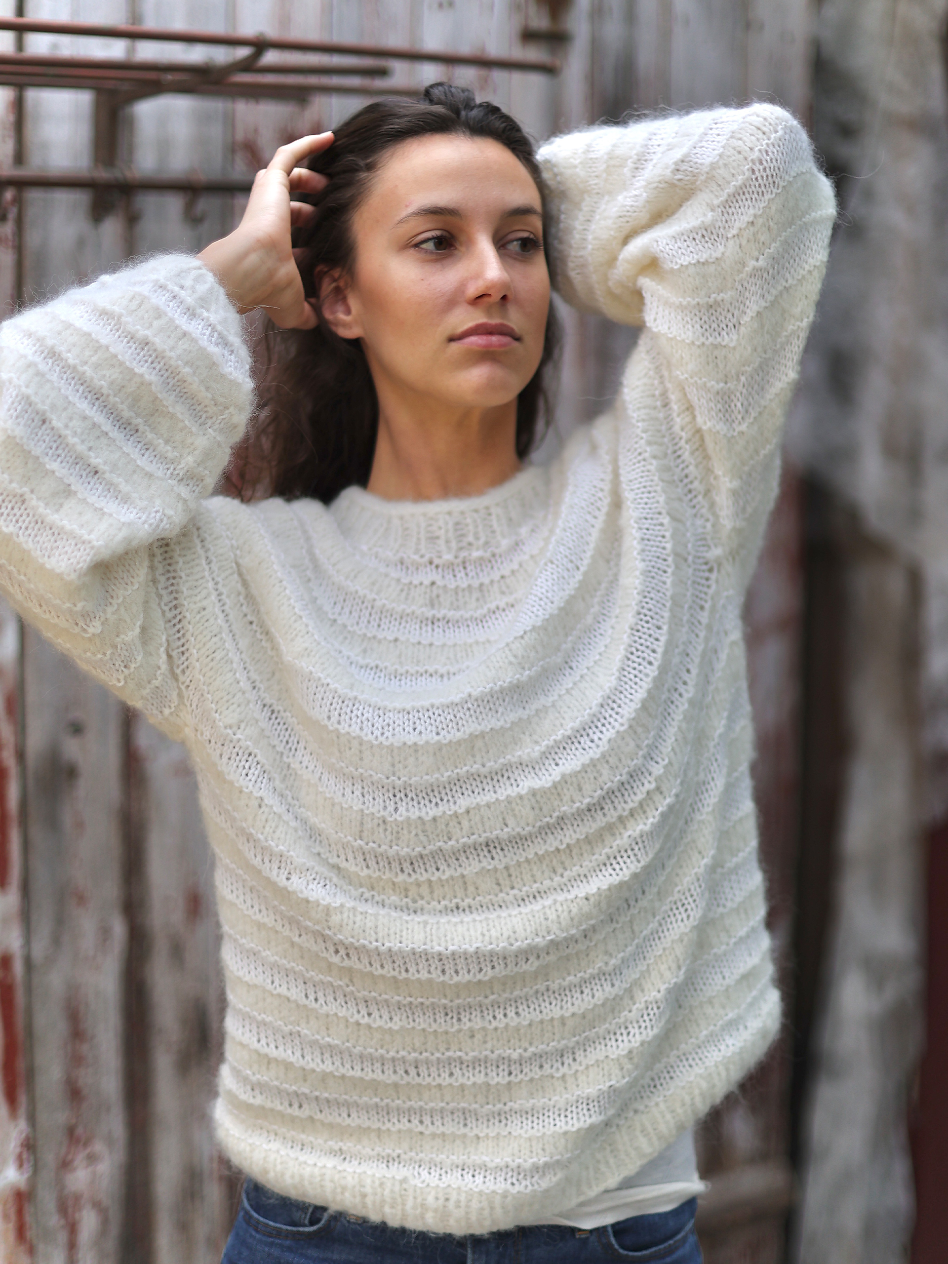 MELT sweater naturhvid