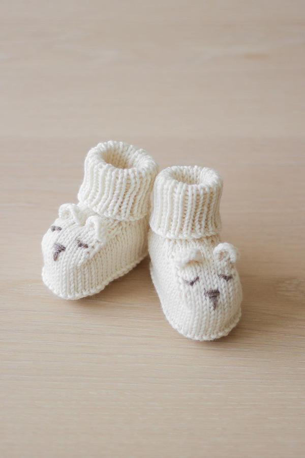 MINI BJØRN TØFLER snow