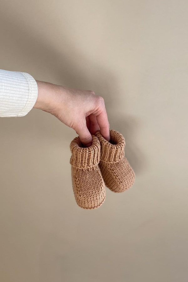 MINI JORD TØFLER peach