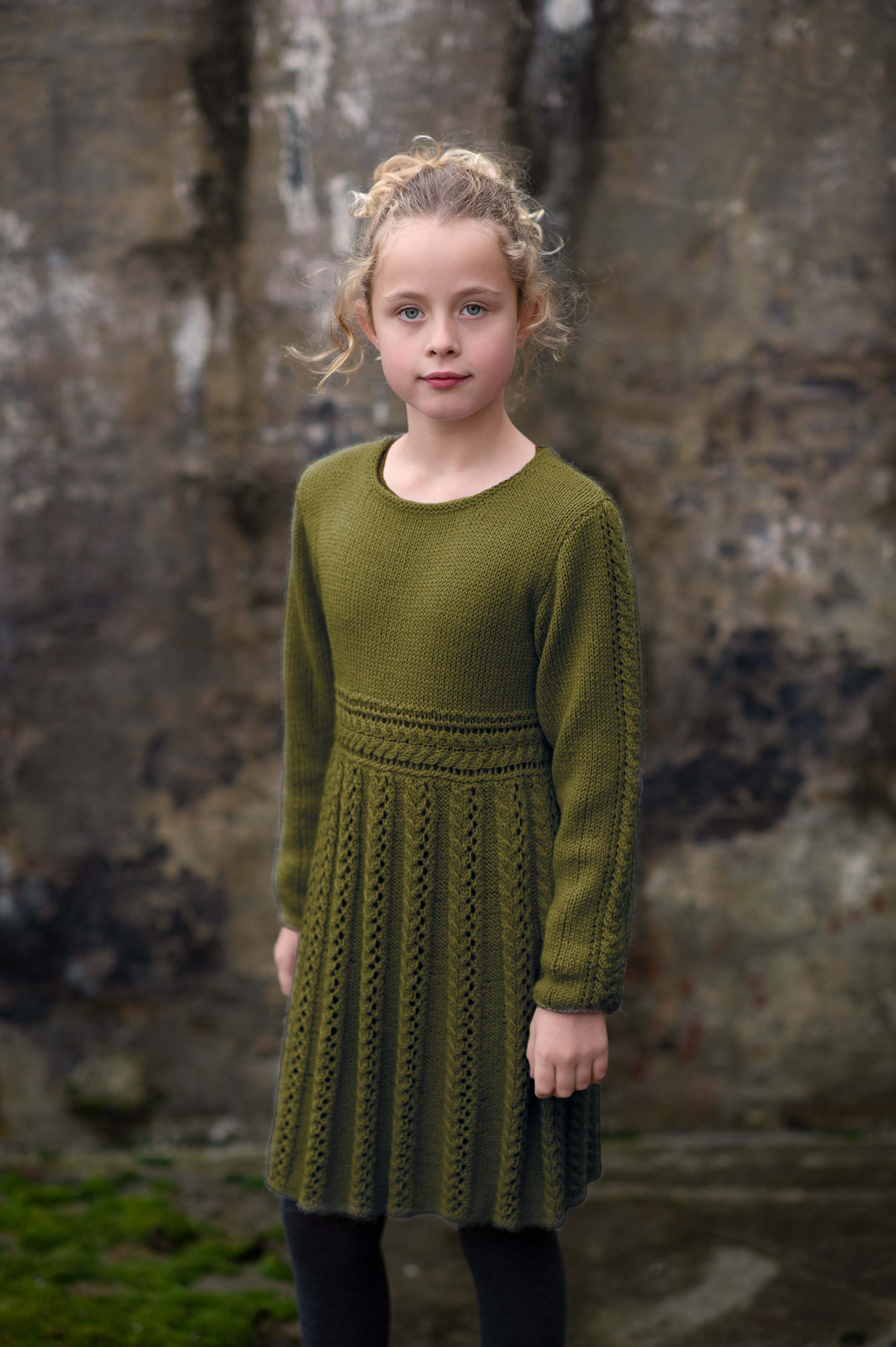 NELIA kjole olivengrøn