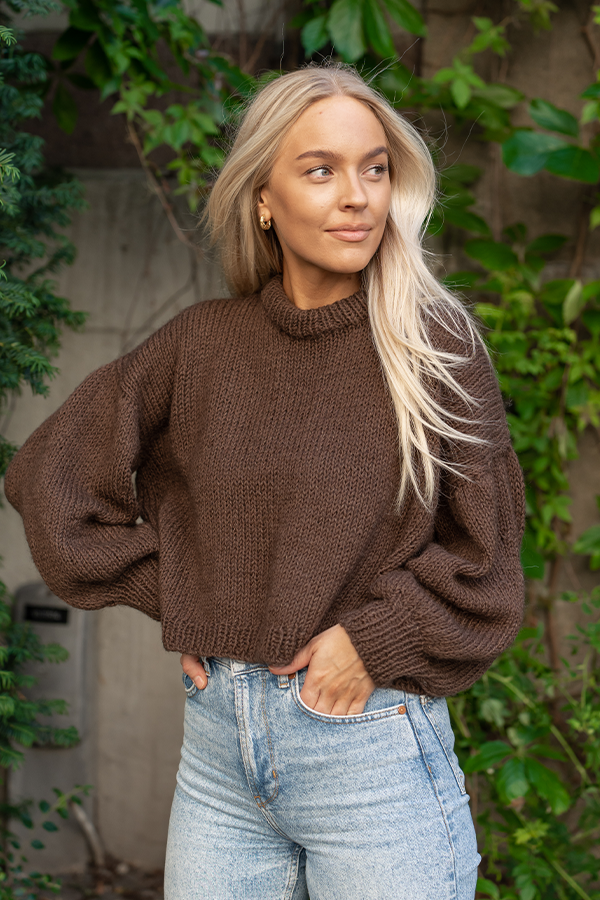 Nica sweater brun