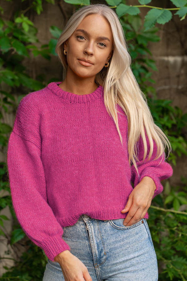 Nica sweater lysrød