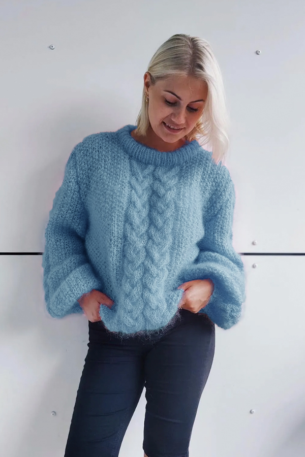 POPPY sweater isblå