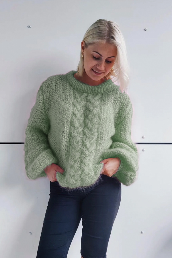 POPPY sweater jade grøn