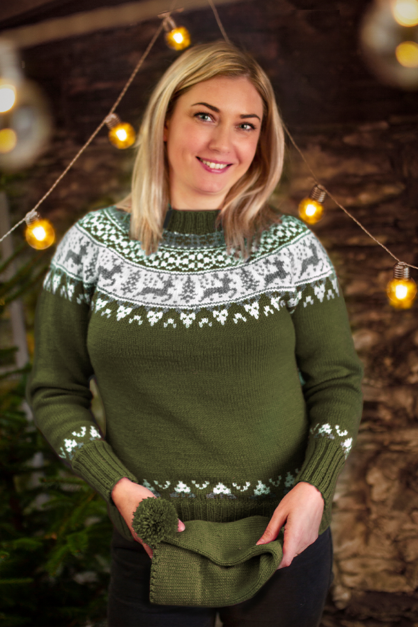 Rensdyr sweater dame