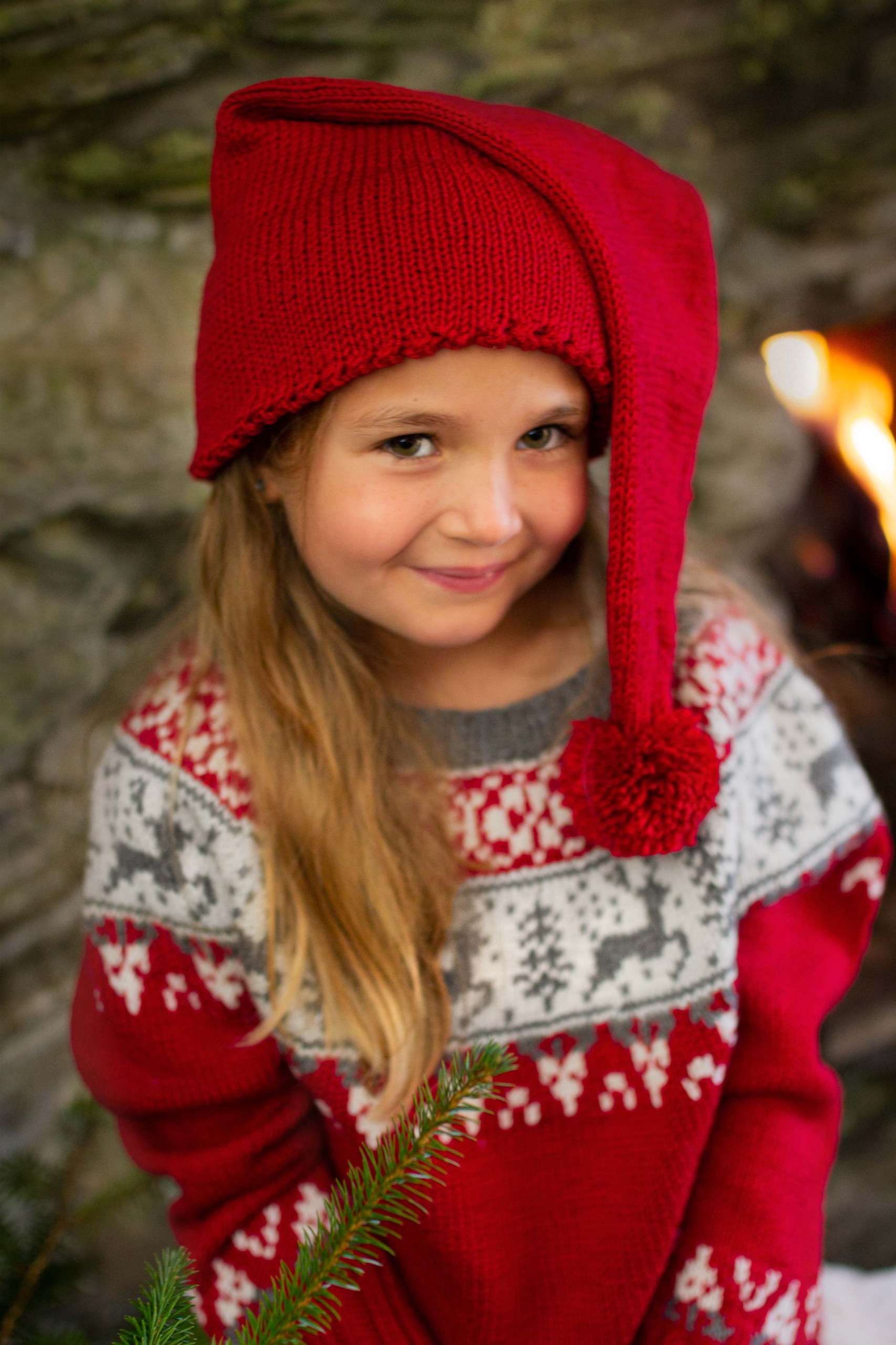 Rensdyr sweater 6-12 år