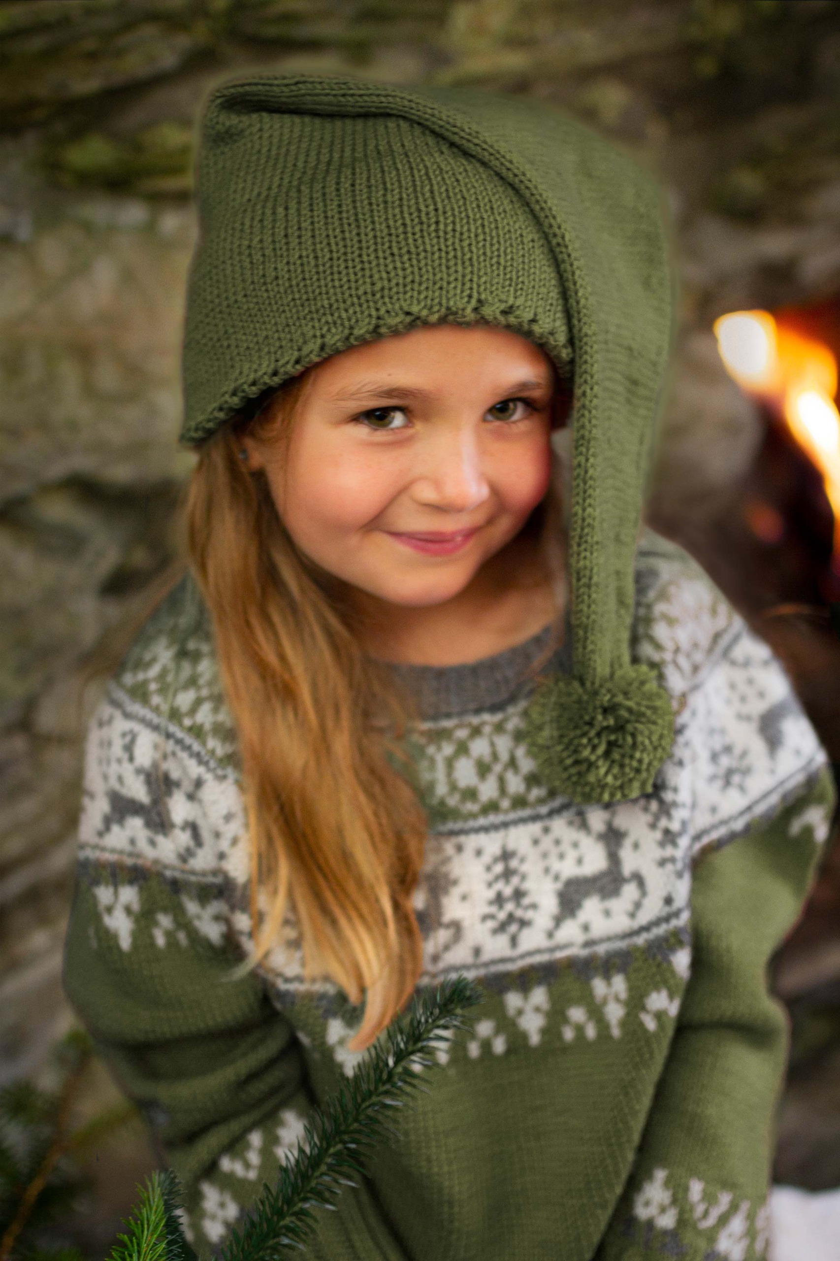 Rensdyr sweater 6-12 år