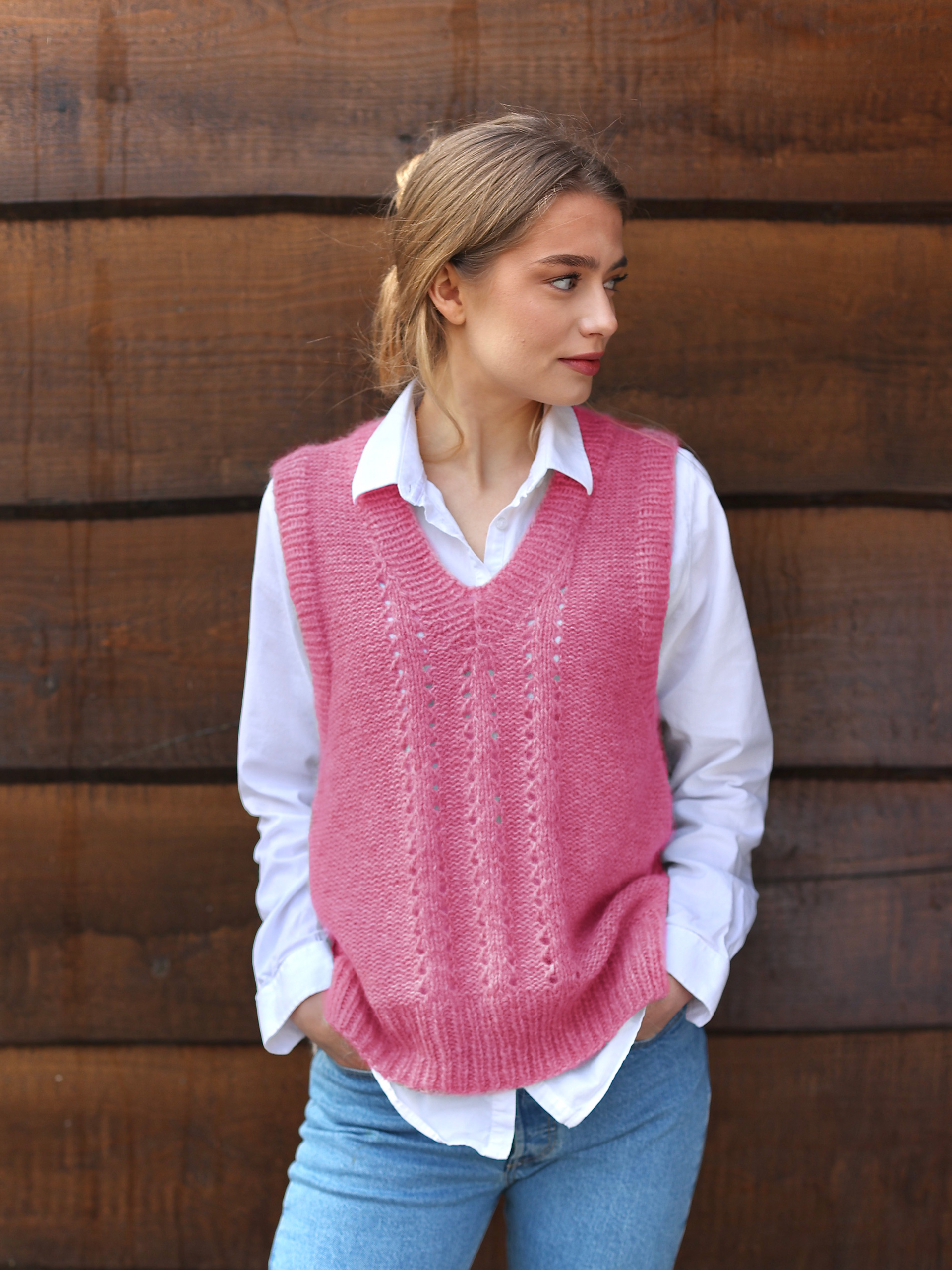 EAST vest rosa