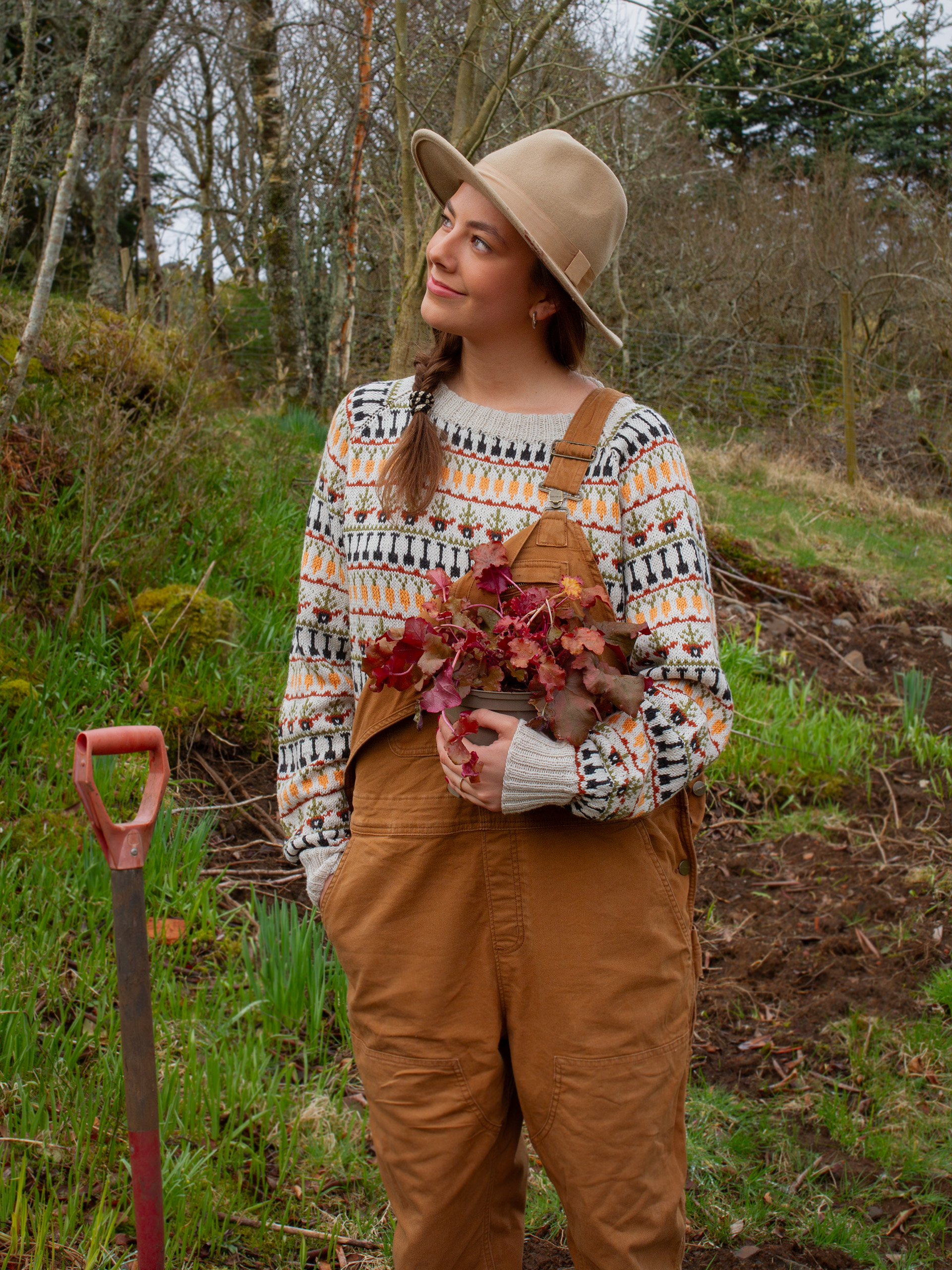 423K-08b RØTTER bluse dame