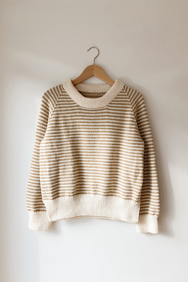 BARCODE SWEATER snow/desert