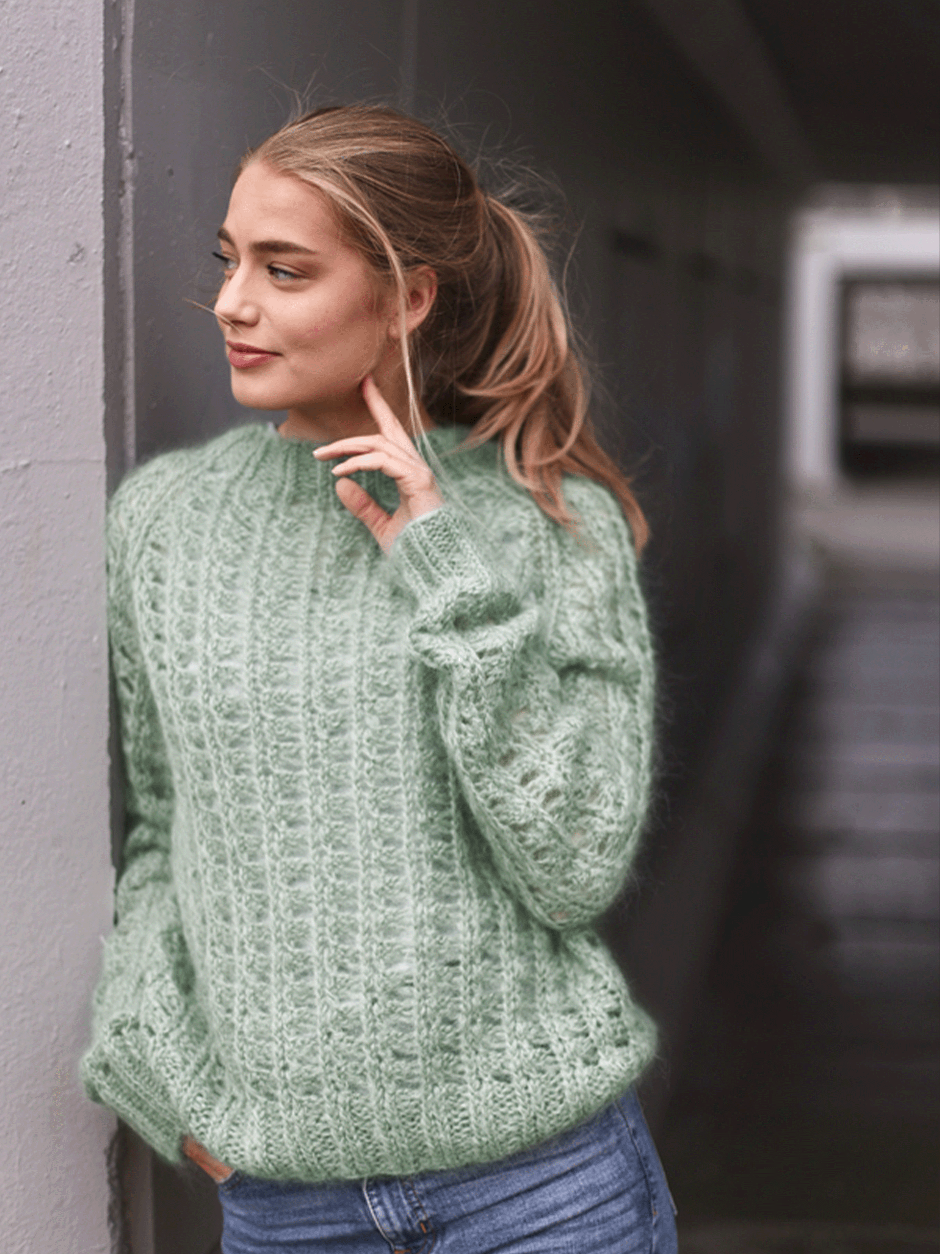 SO HALLY sweater mintgrønn