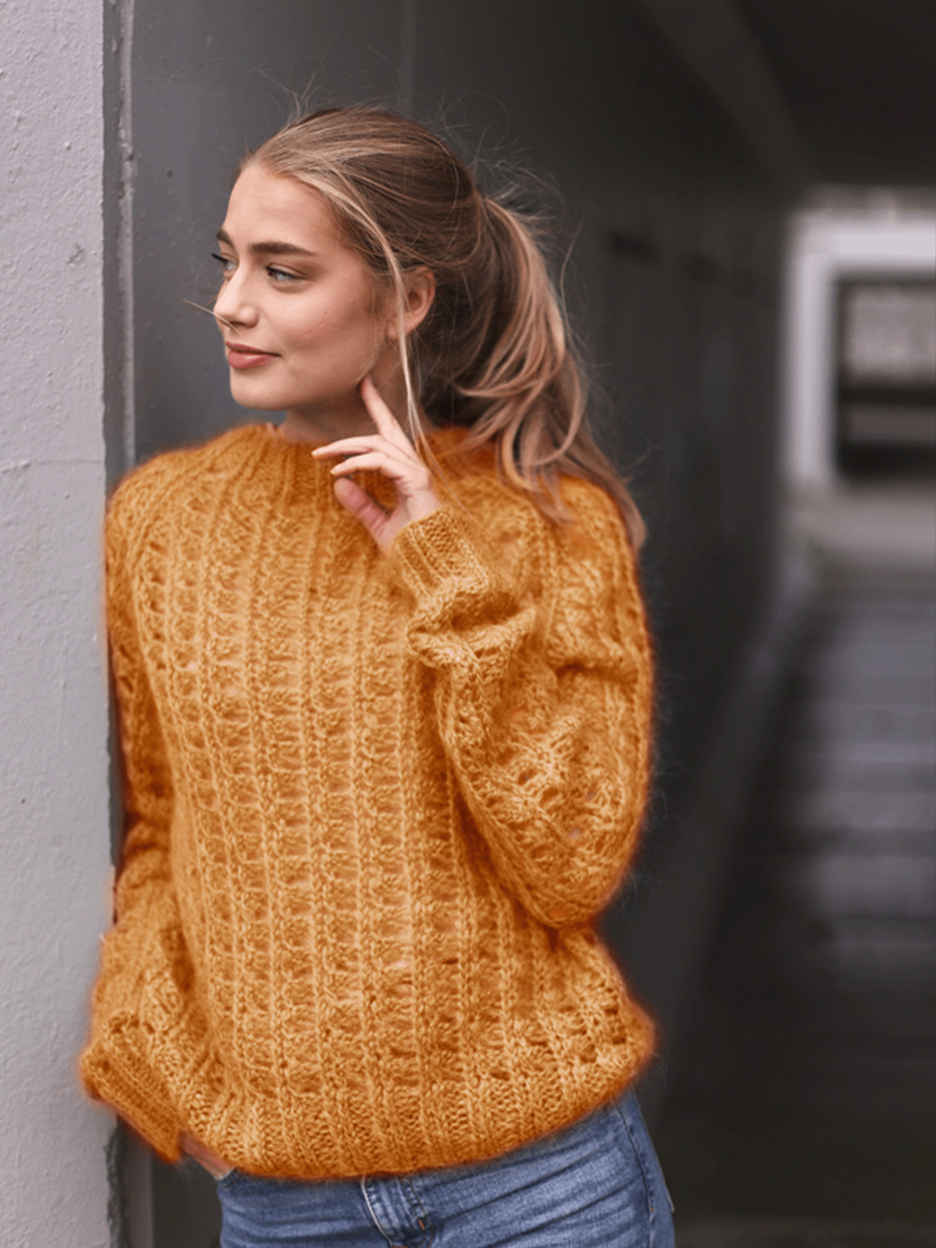 SO HALLY sweater safran