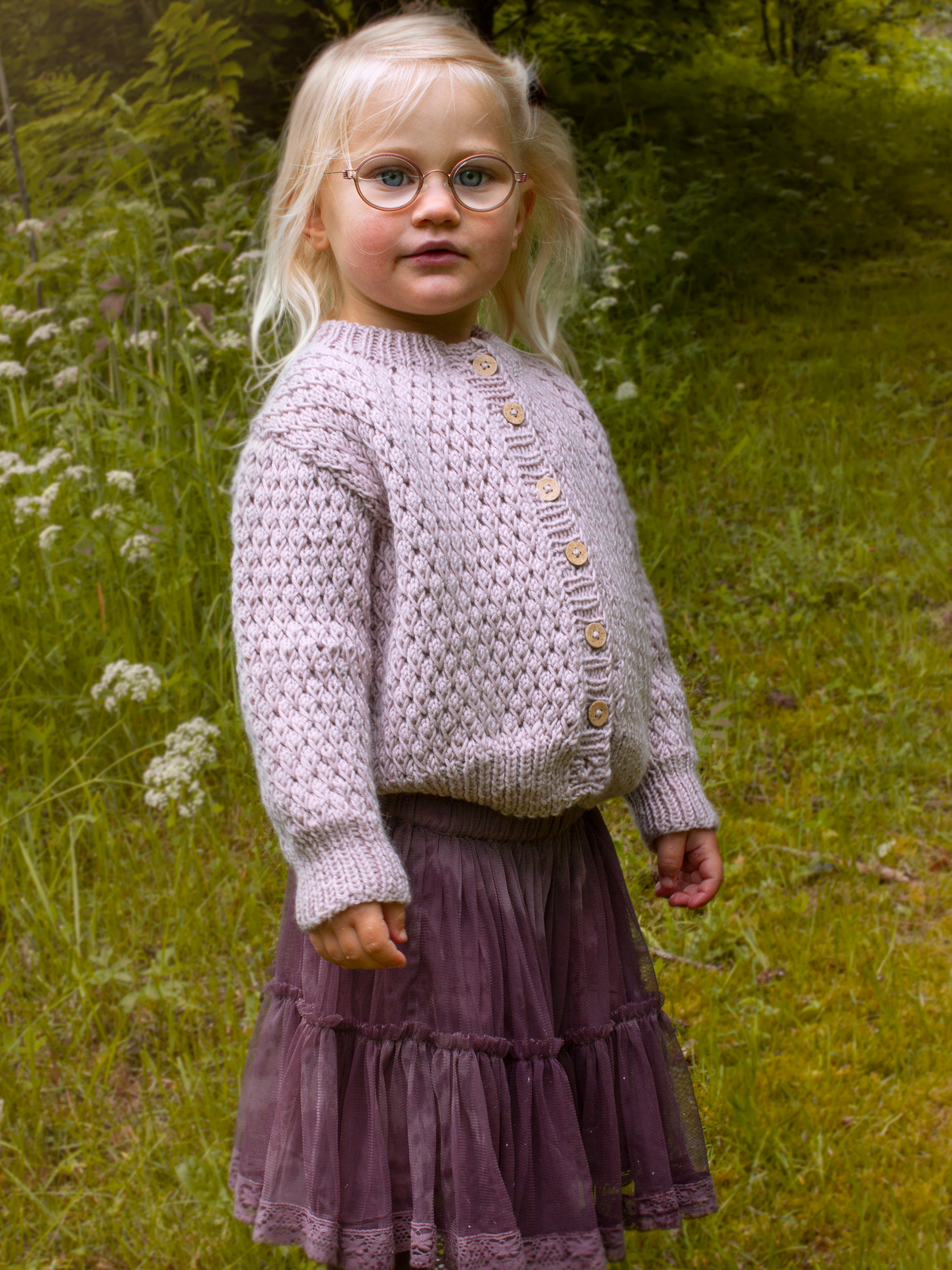 STAVA jakke ensfarvet pudderrosa