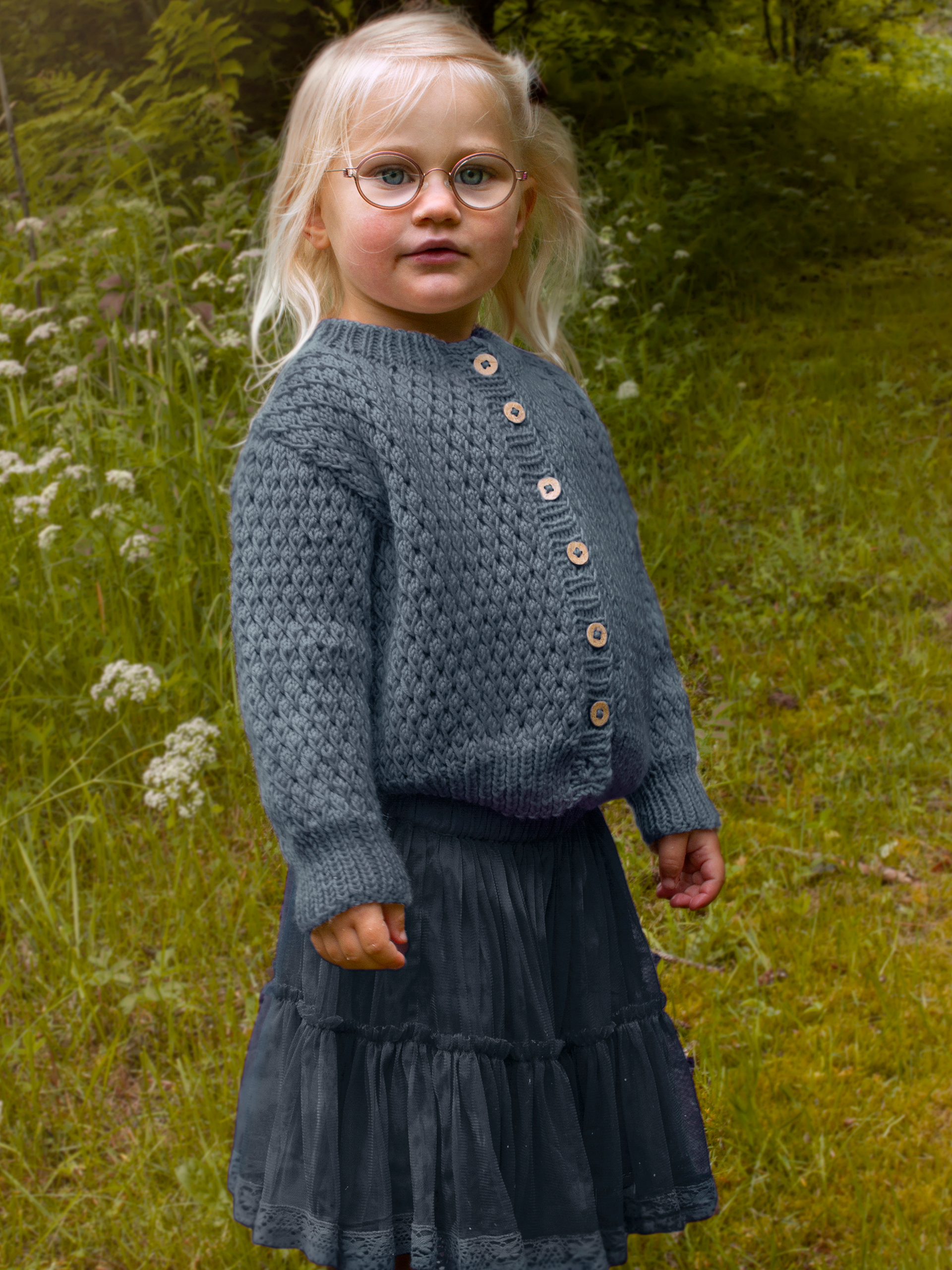 STAVA jakke ensfarvet denim